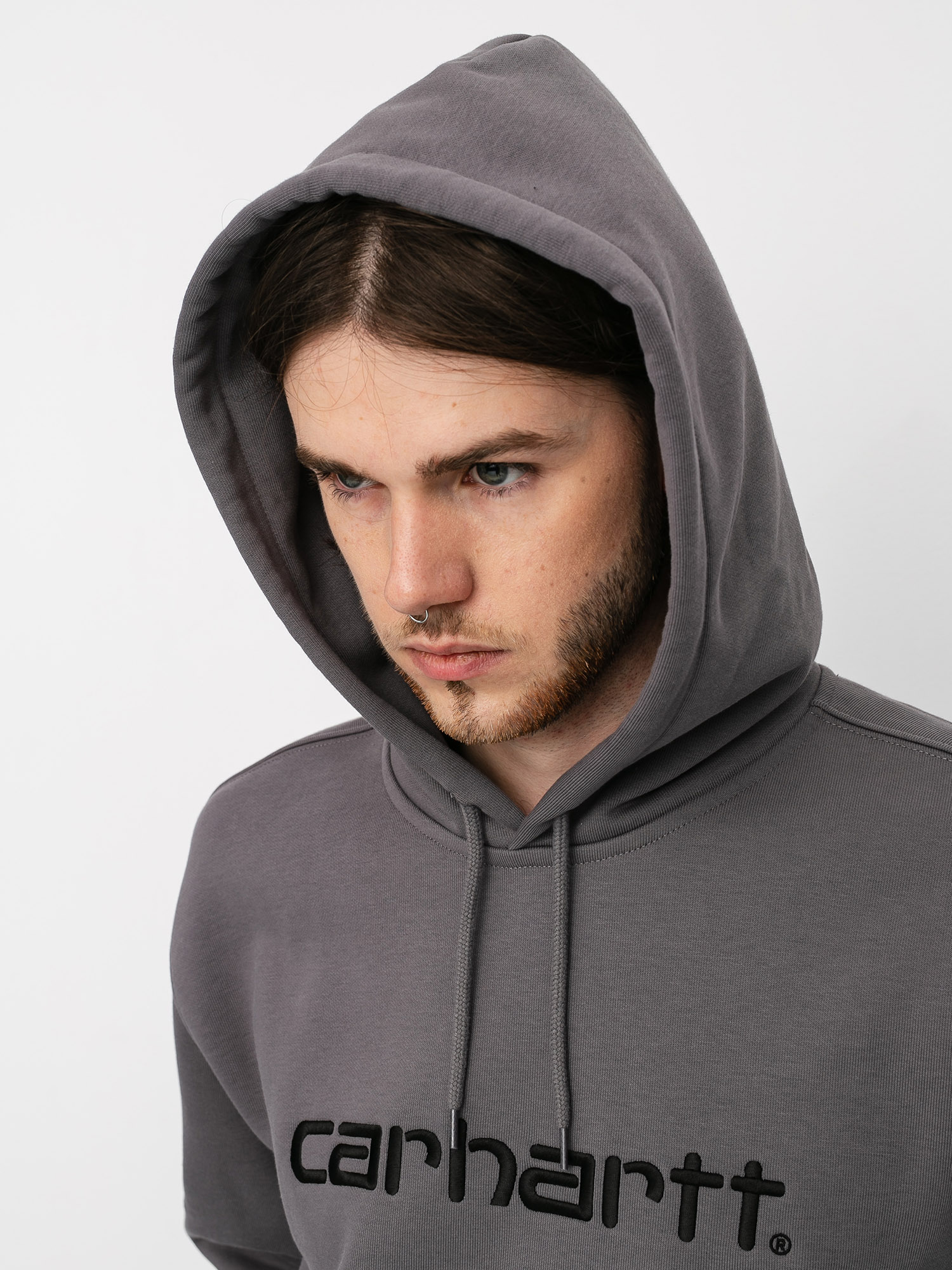 carhartt wip grey hoodie