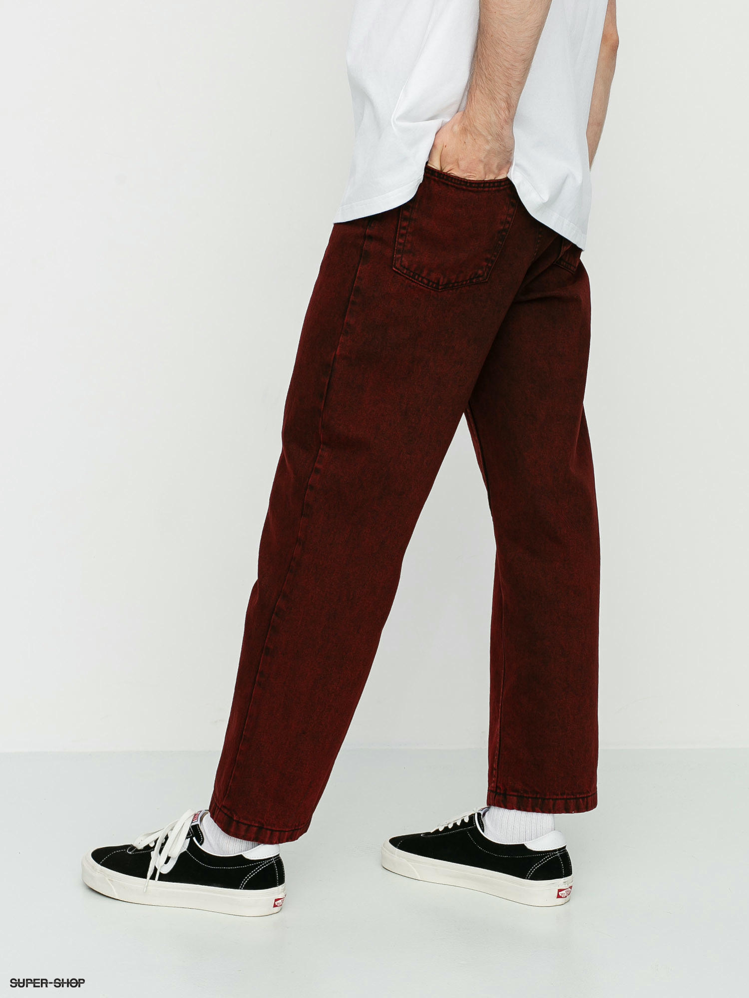 Polar Skate 93 Denim Pants (red black)