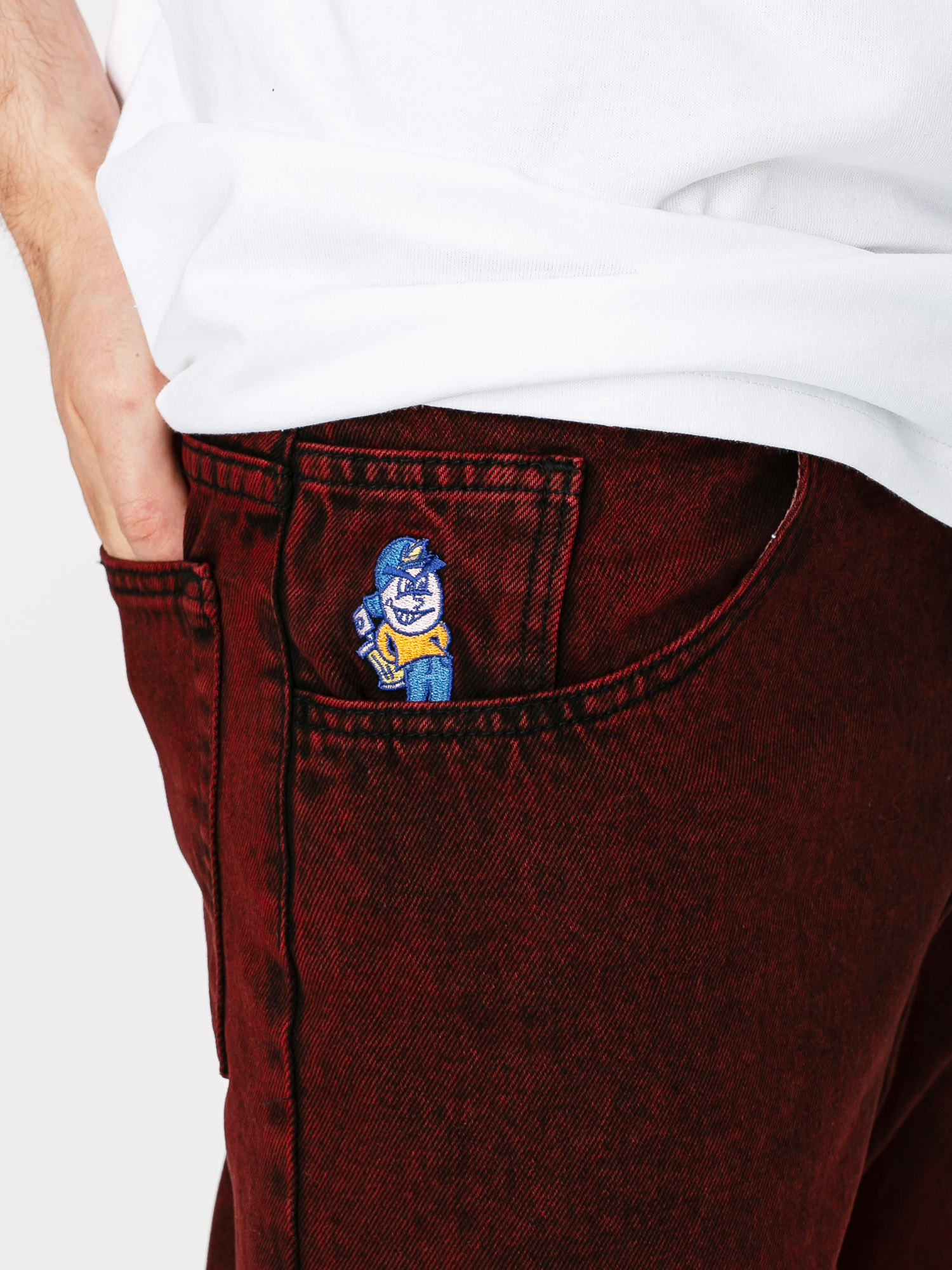 Polar Skate 93 Denim Pants - red (red black)