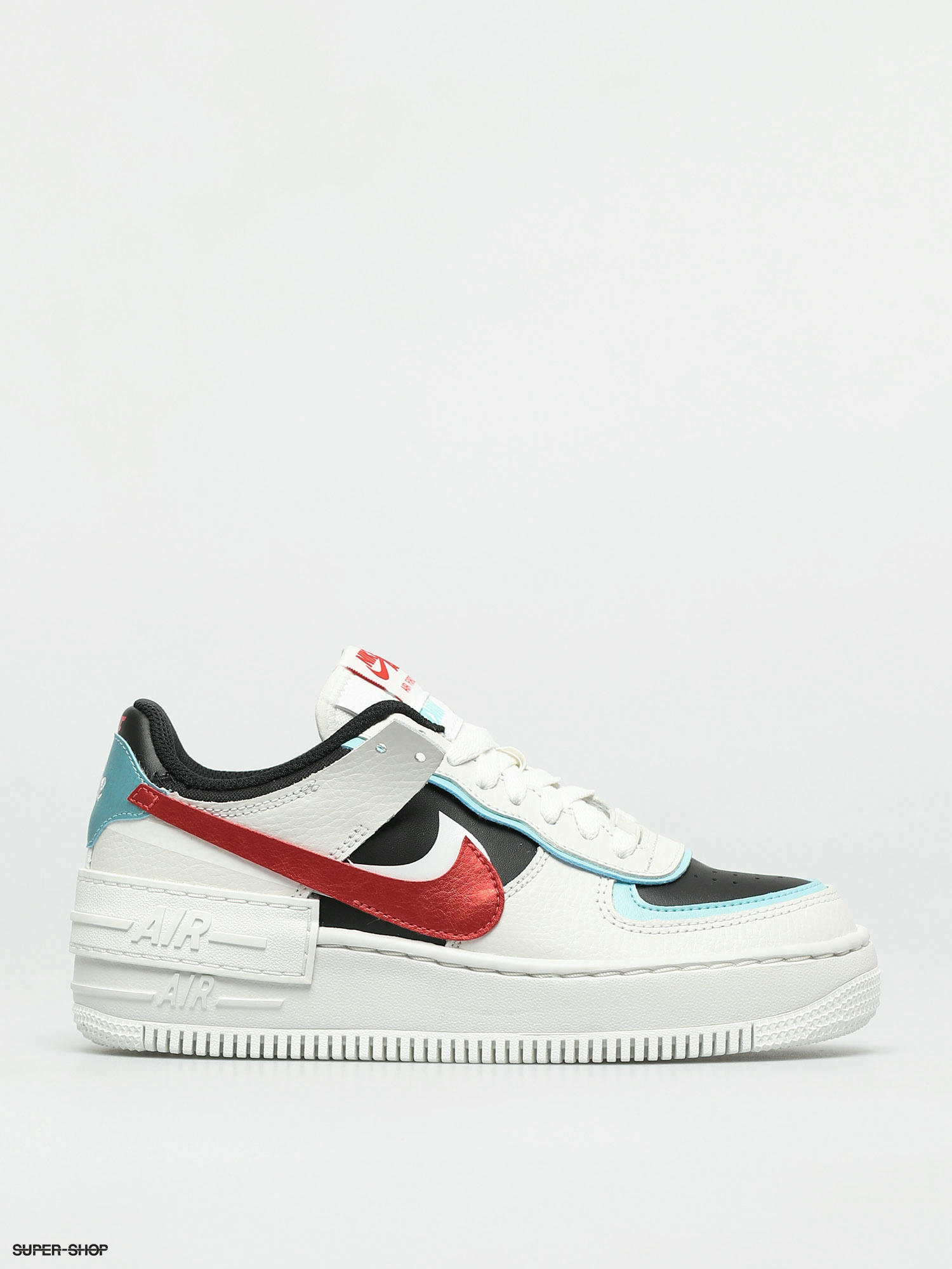 nike air force 1 shadow summit white chile red