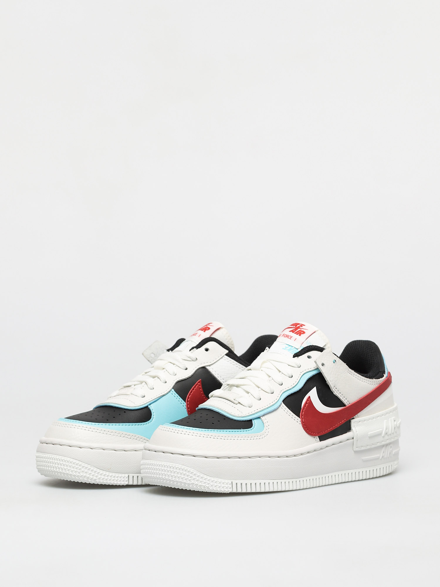 Nike Af1 Shadow Shoes Wmn (summit white/chile red bleached aqua)