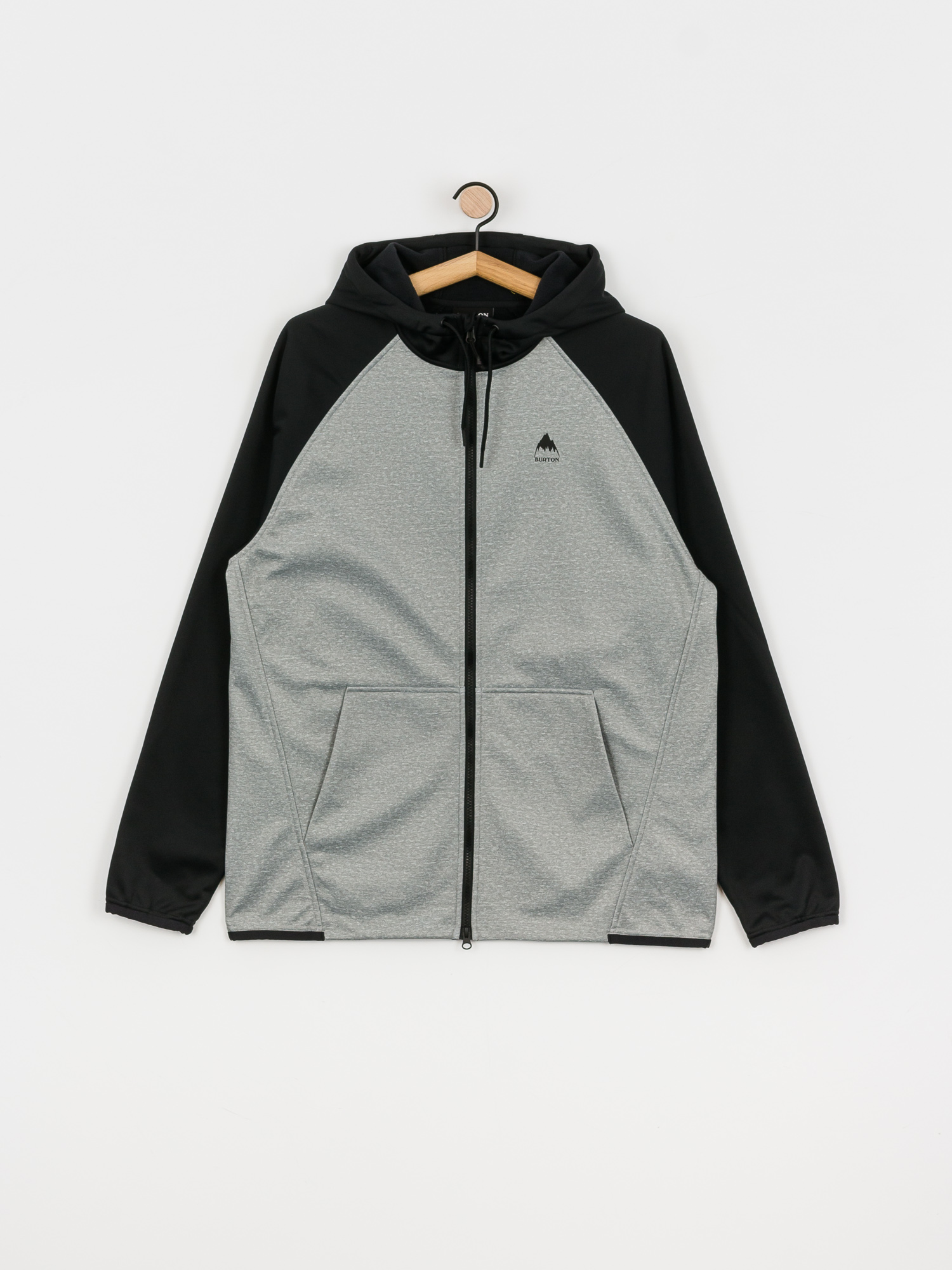 Herren Burton Crown Weatherproof ZHD Aktives sweatshirt (gray heather/true black)