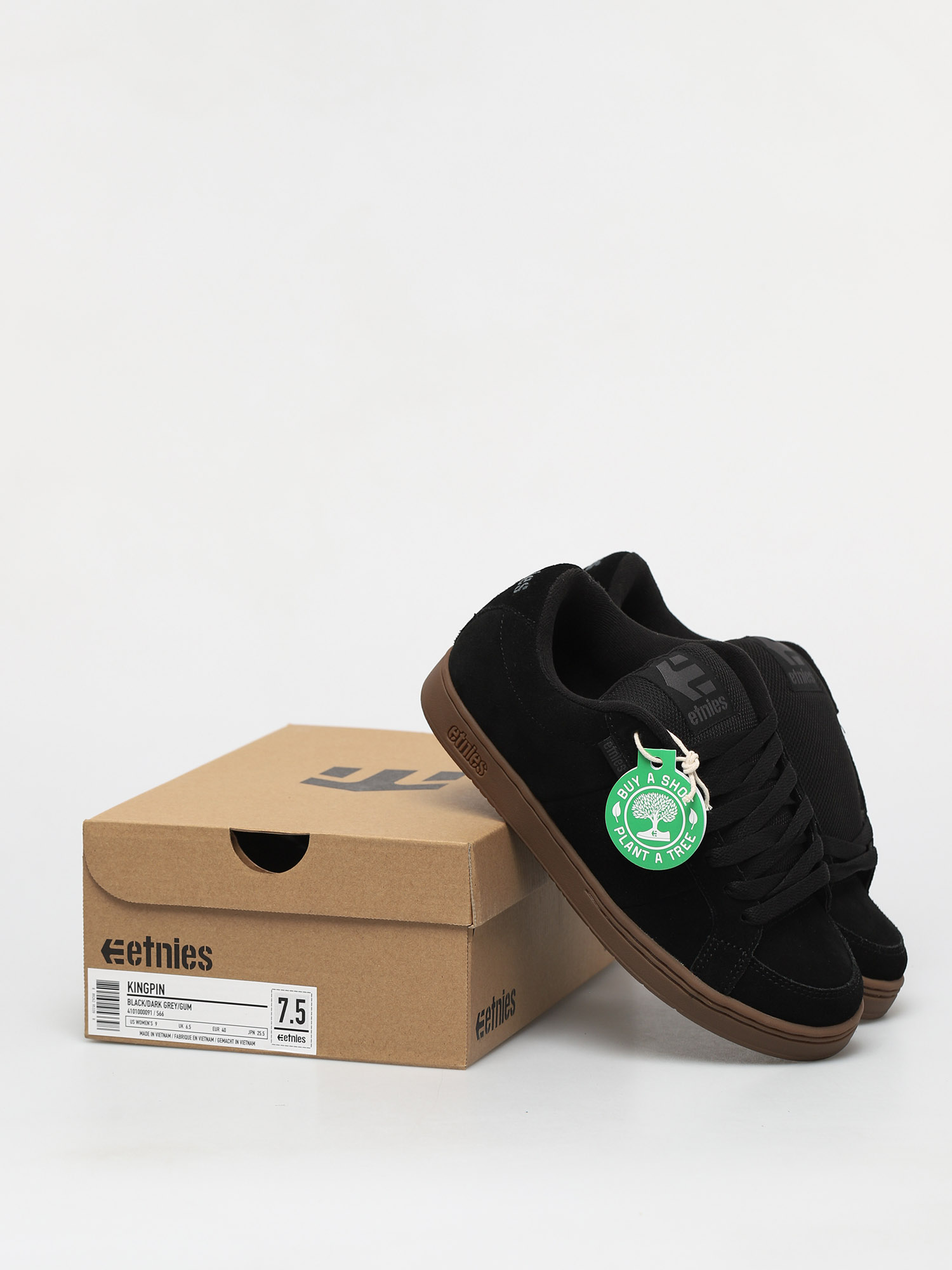 Etnies Kingpin Shoes (black/dark grey/gum)