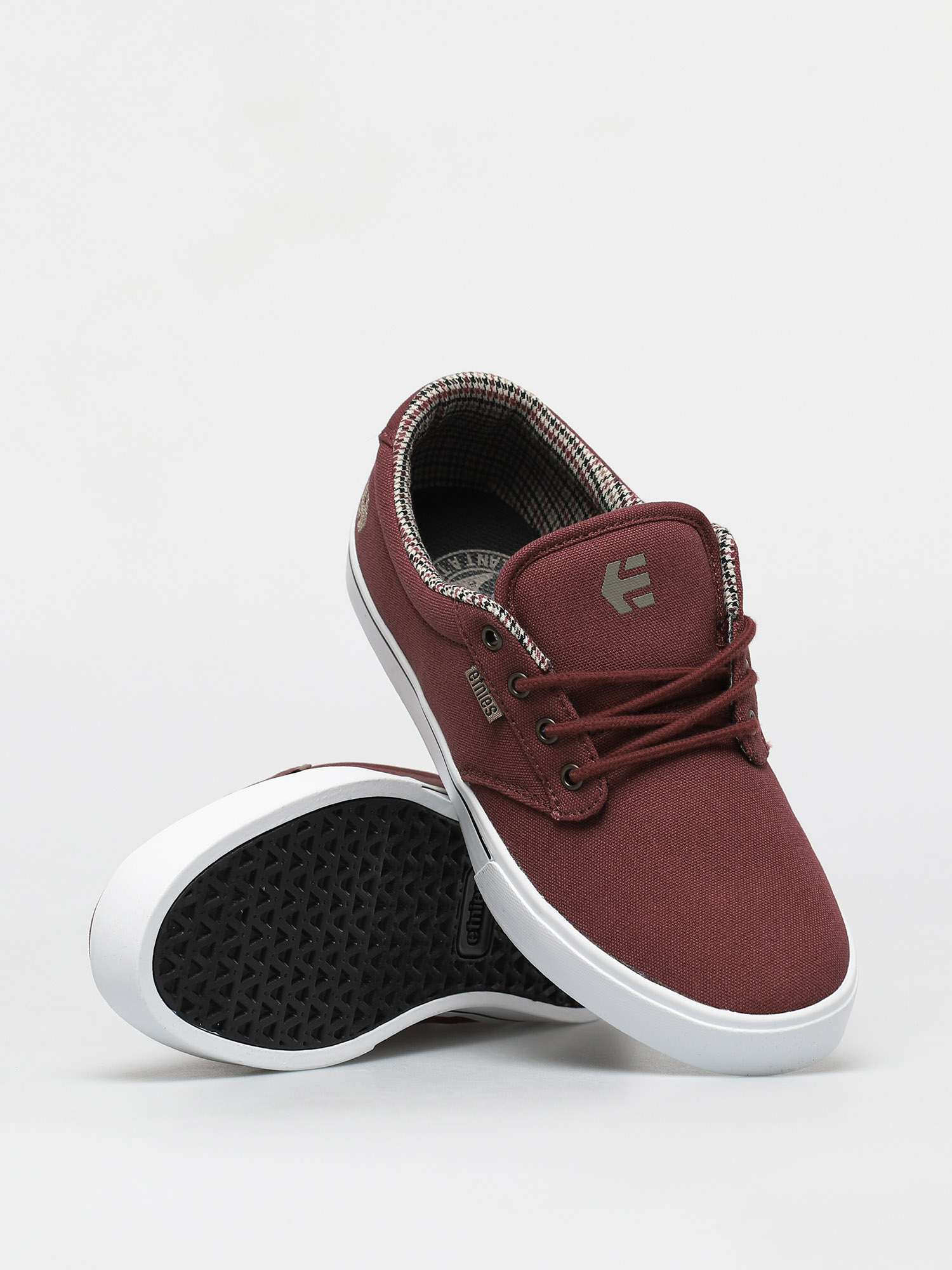 Etnies Jameson 2 Eco Shoes - burgundy (burgundy/tan/white) display picture 1