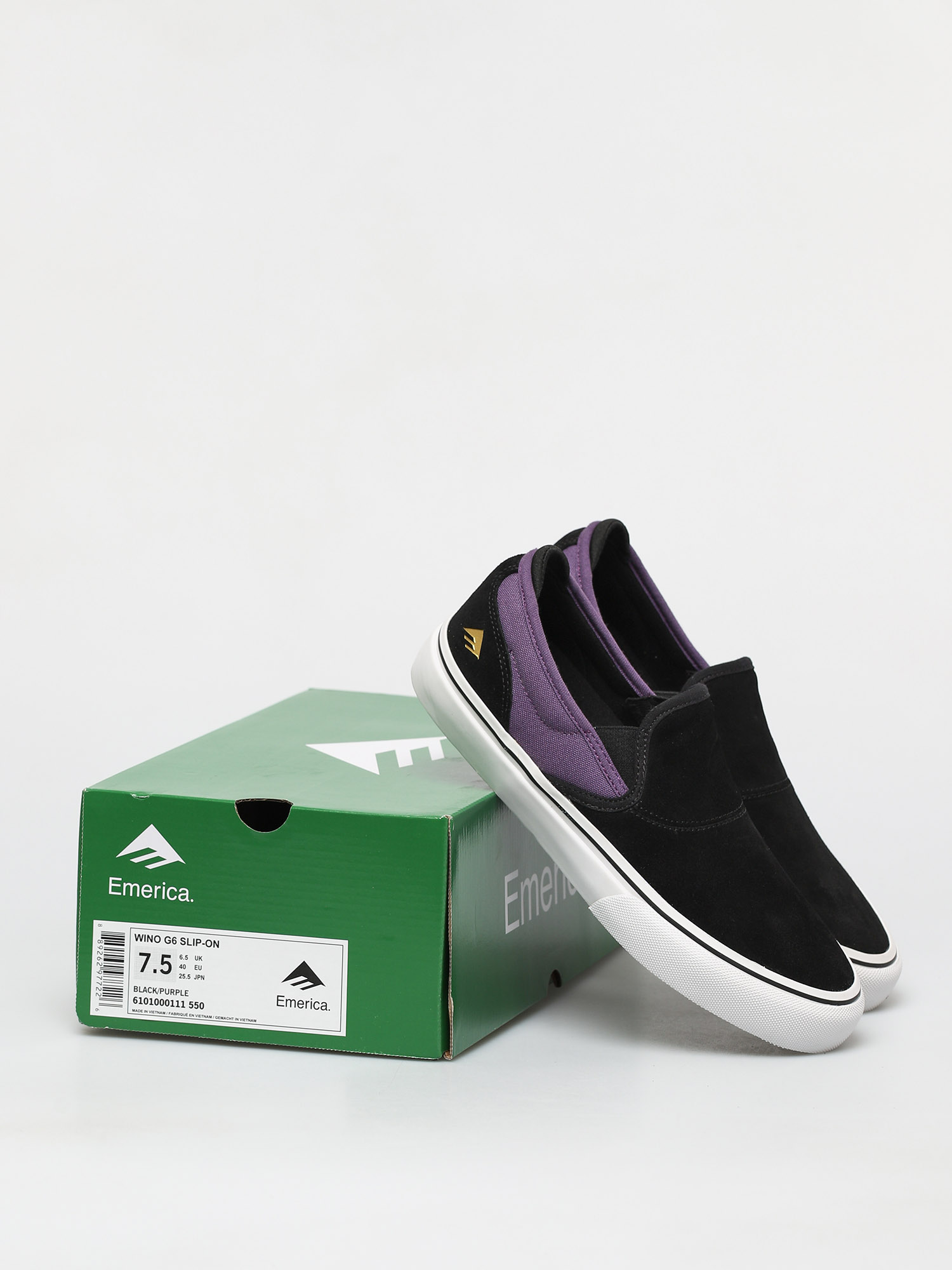 emerica wino g6 slip on black
