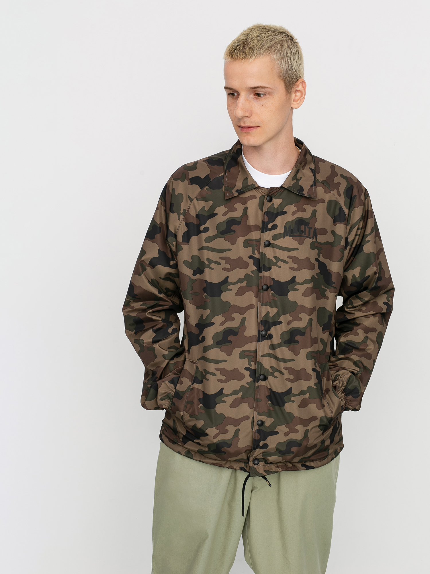 floor length camo jacket