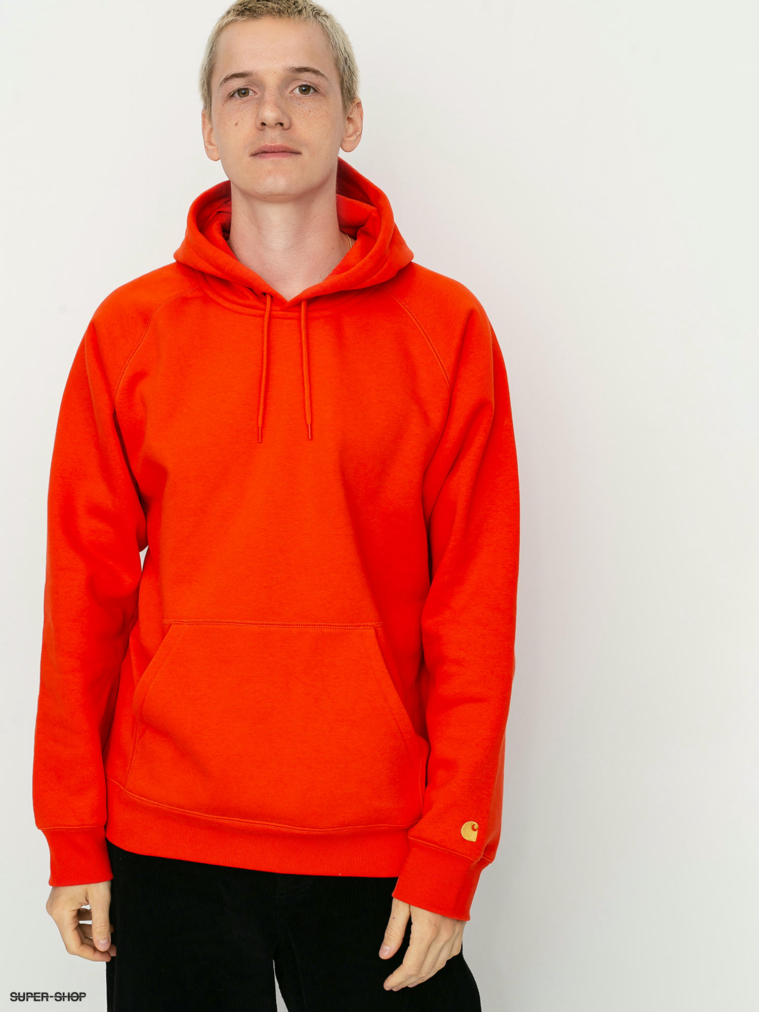 Carhartt WIP Chase HD Hoodie (safety orange/gold)