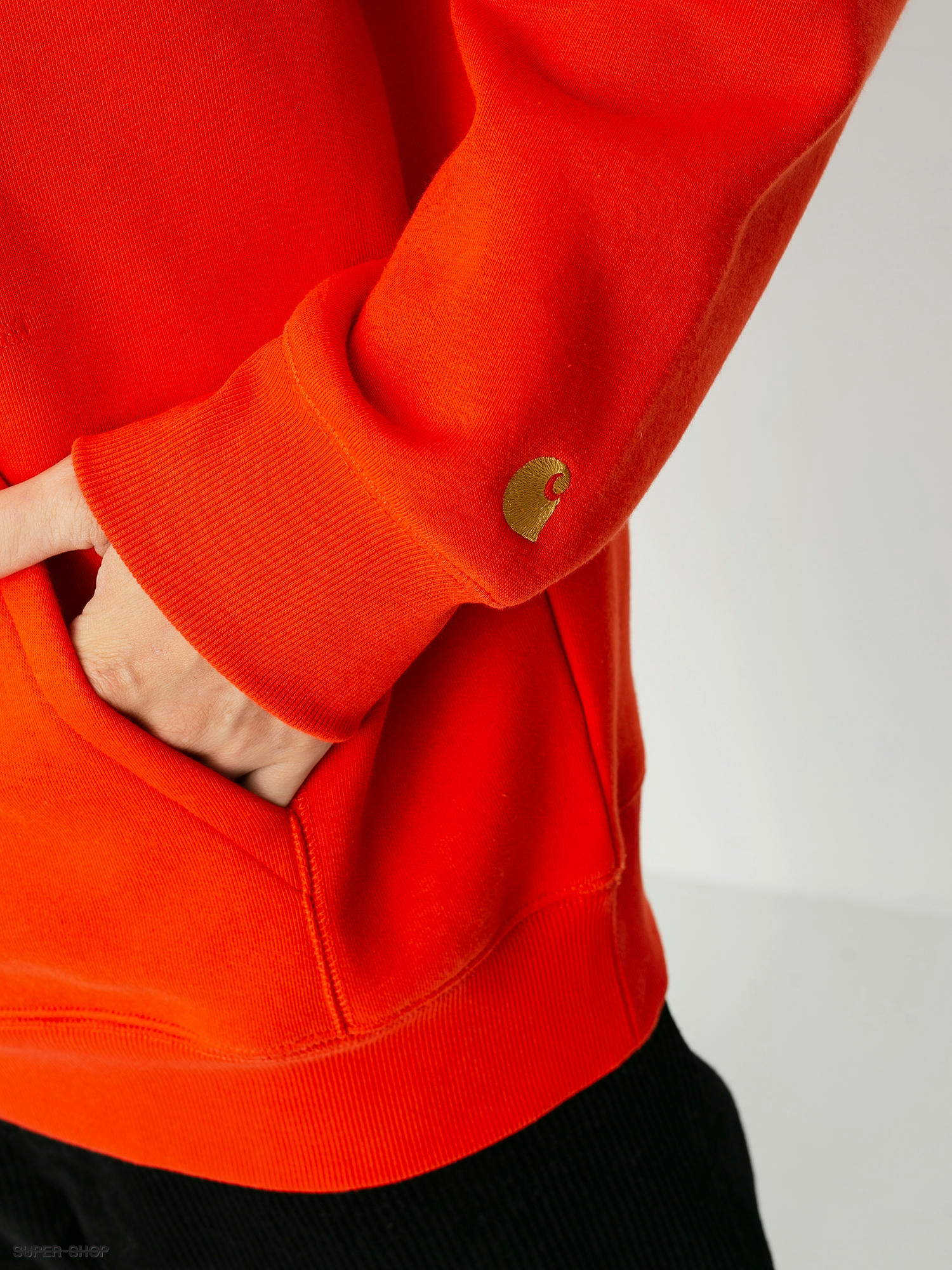 Carhartt safety orange on sale hoodie