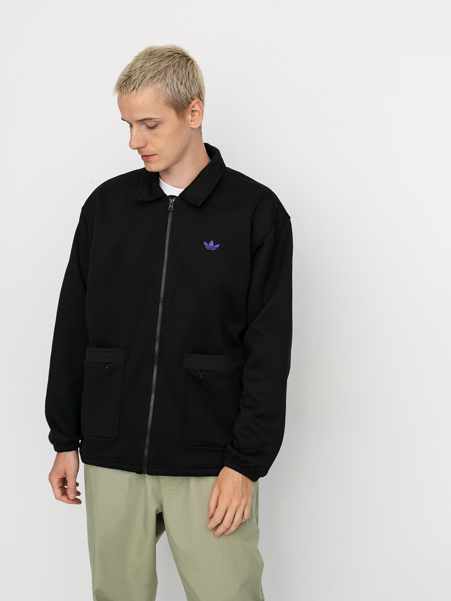 adidas Utility Coaches Jacket (black/purple/gloamb)
