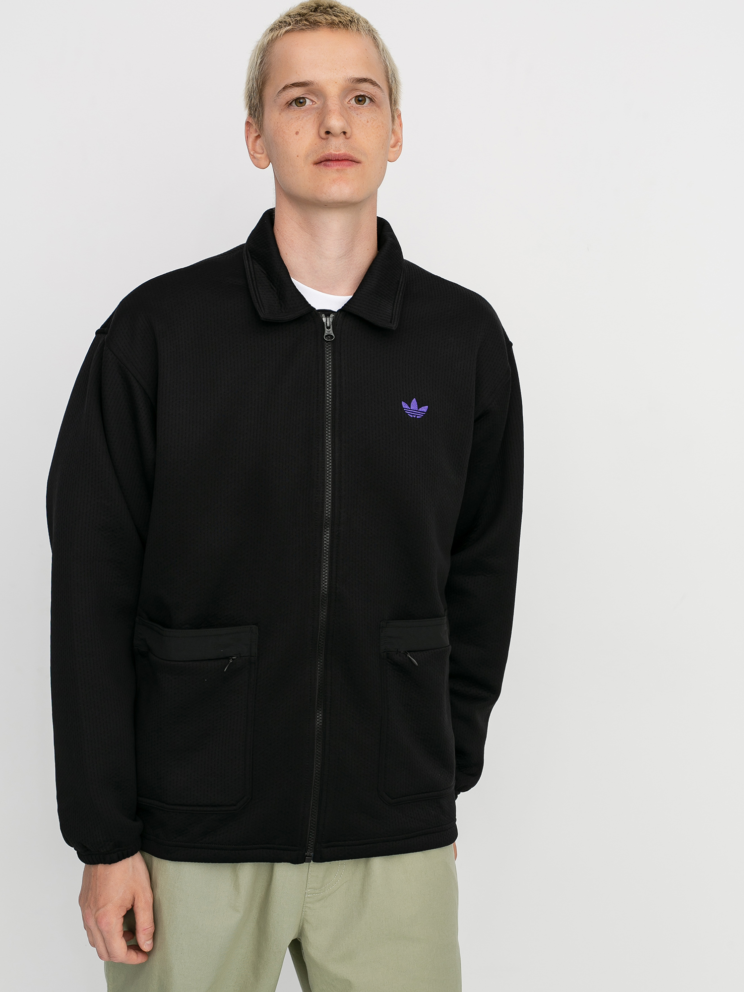 adidas Utility Coaches Jacket (black/purple/gloamb)