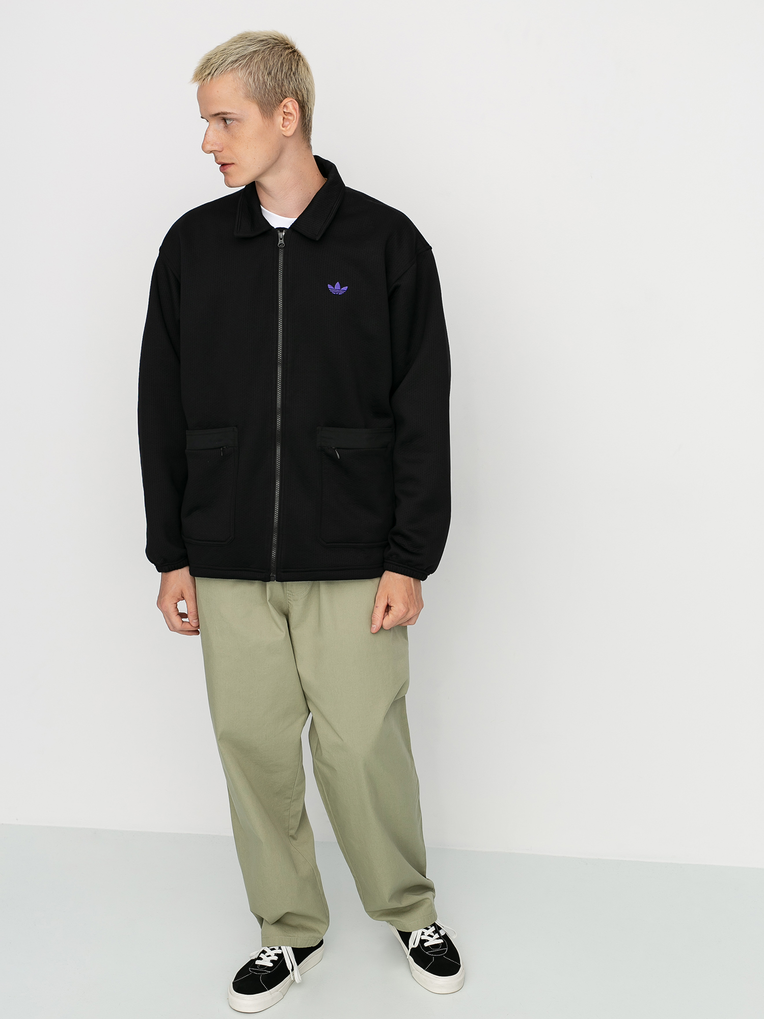 adidas Utility Coaches Jacket (black/purple/gloamb)