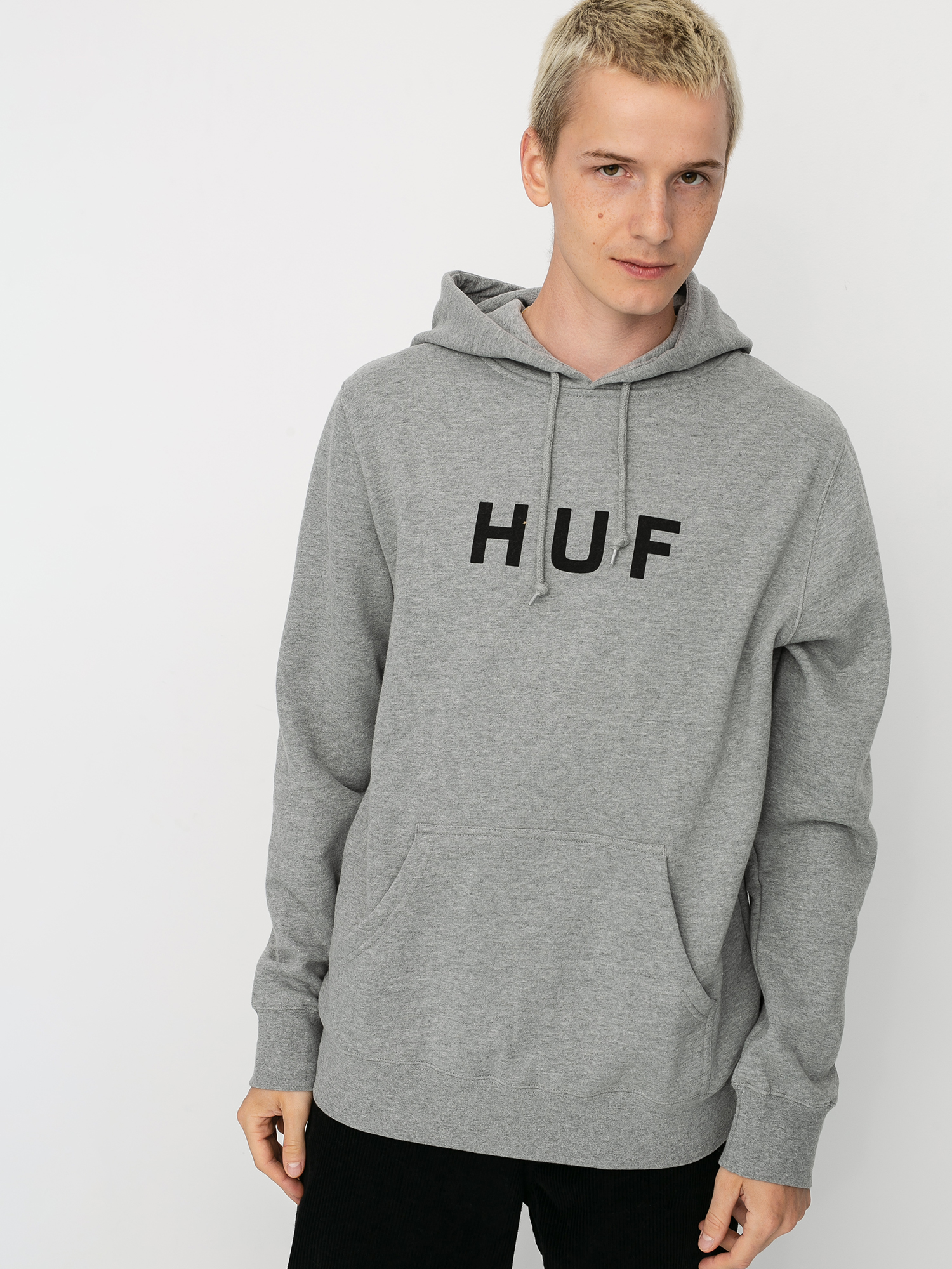 huf flags grey hoodie