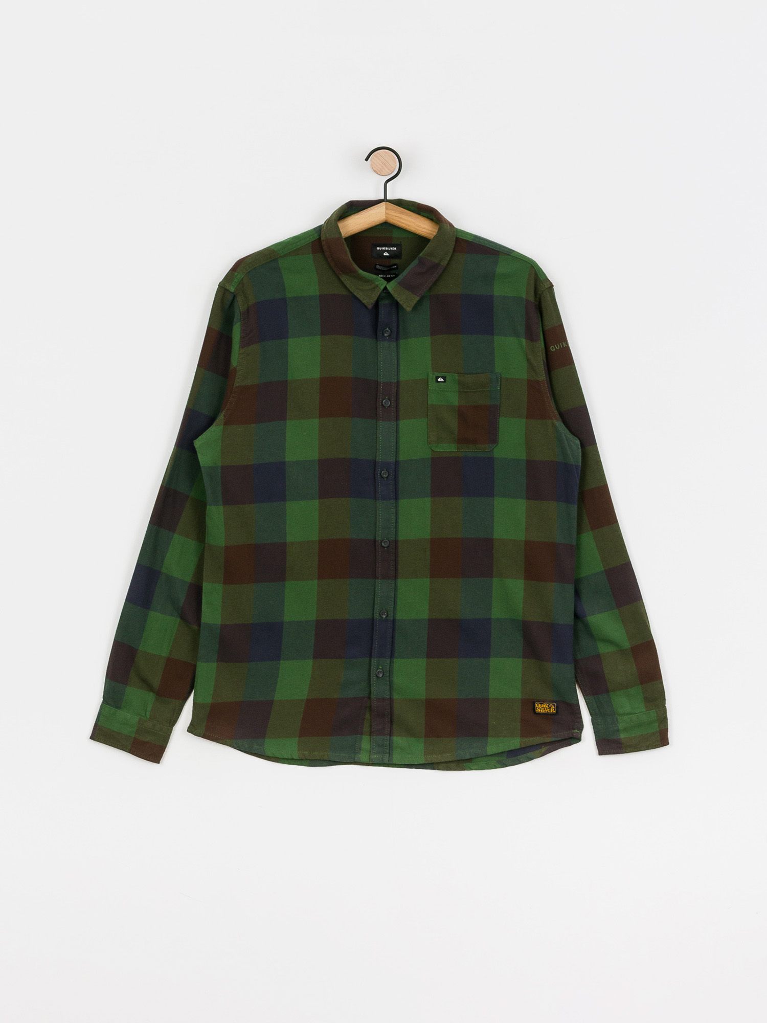 Quiksilver Motherfly Flannel Shirt (greener pasture motherfly)