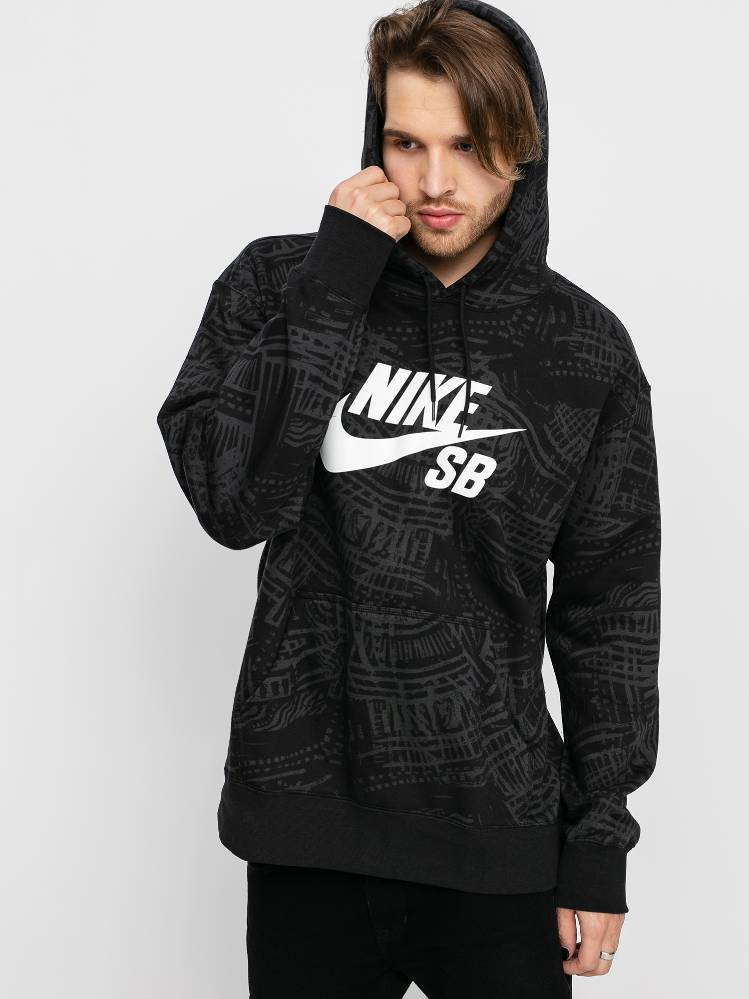 nike sb hoodie black