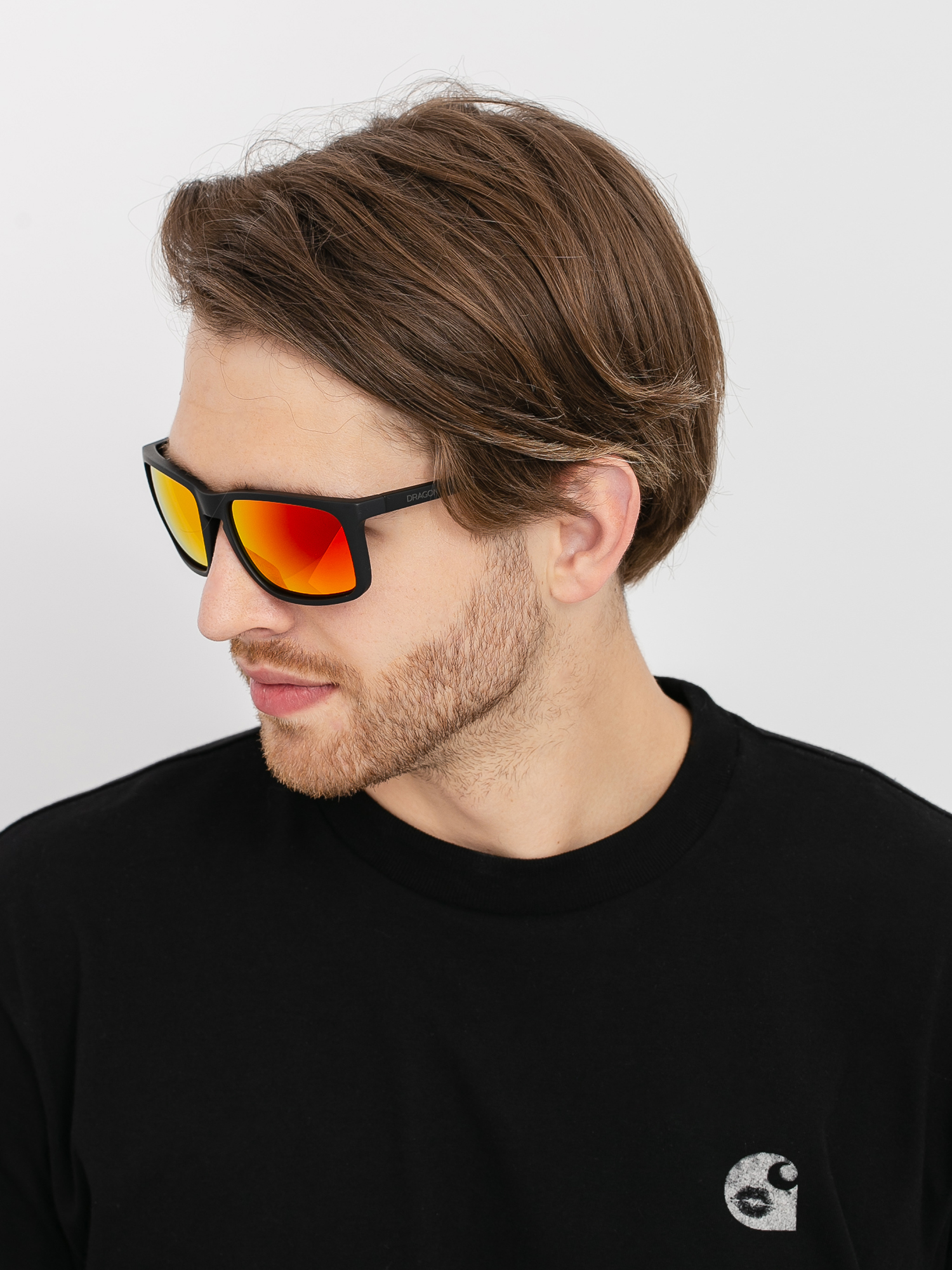 Dragon Melee Sunglasses (matte black/orange ion)