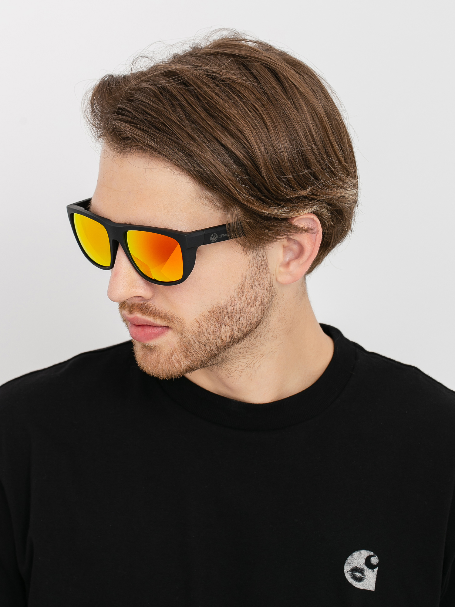 Dragon Aerial Sunglasses (matte black/ll orange ion)