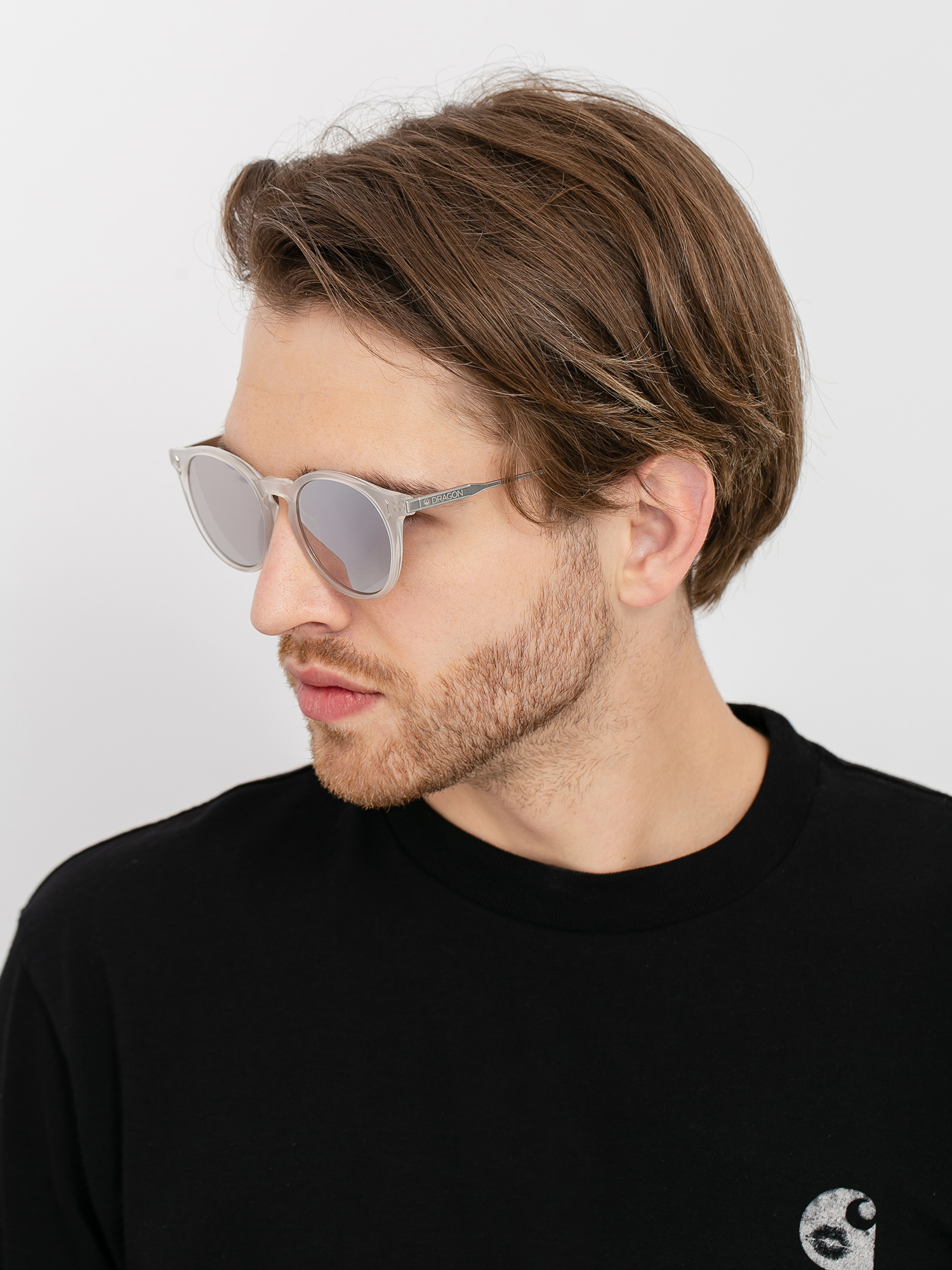 Dragon Hype Sunglasses (milky crystal/ll silver ion)