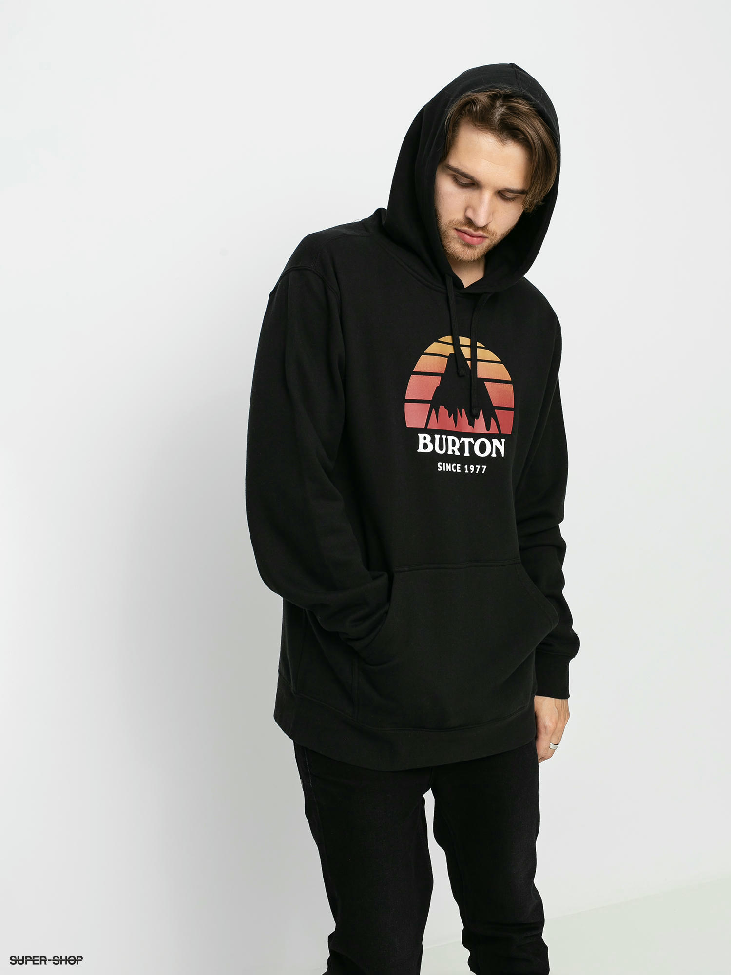 Black burton clearance hoodie