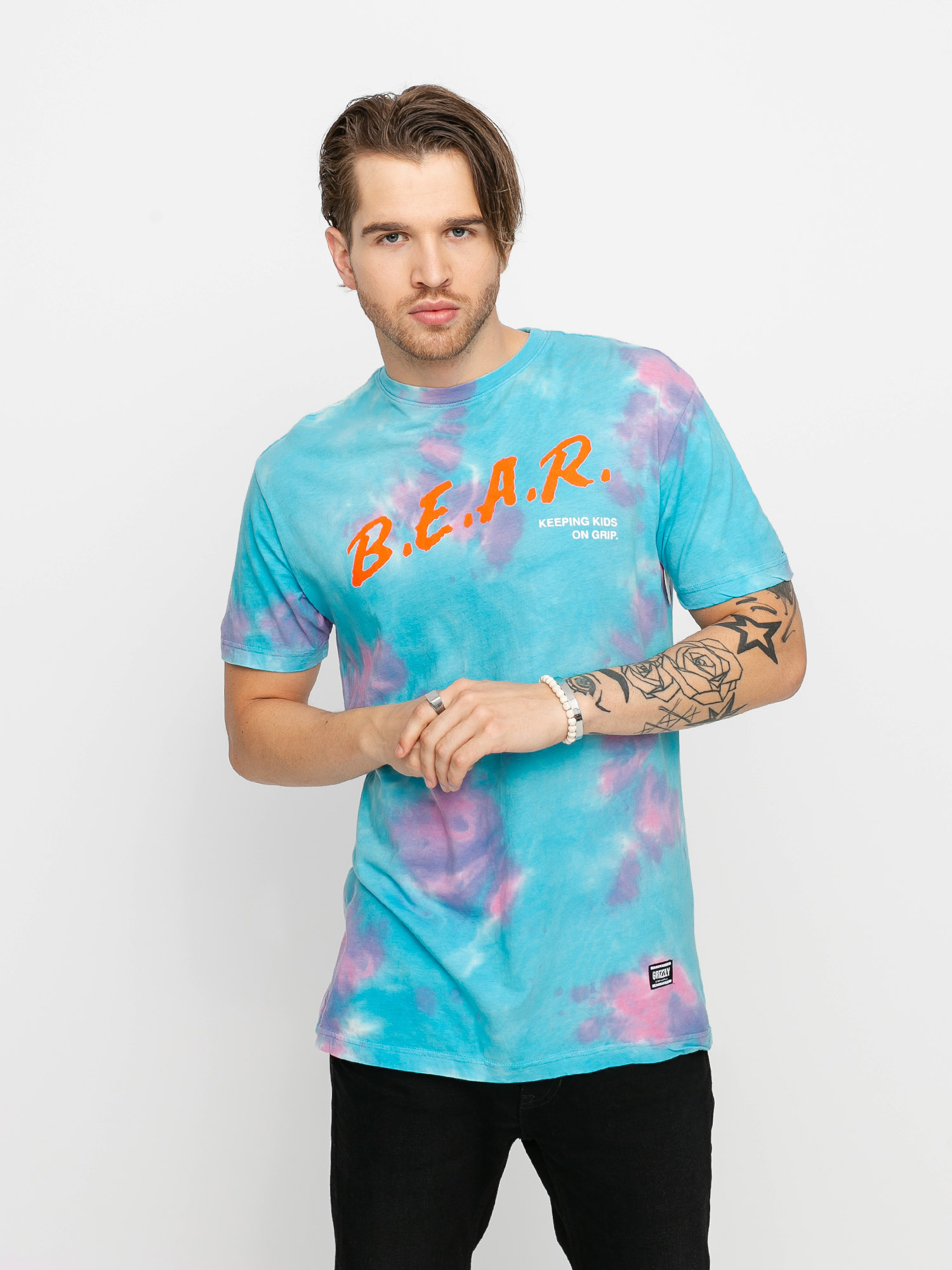 Grizzly Griptape Dare Bear T-shirt (tie dye)