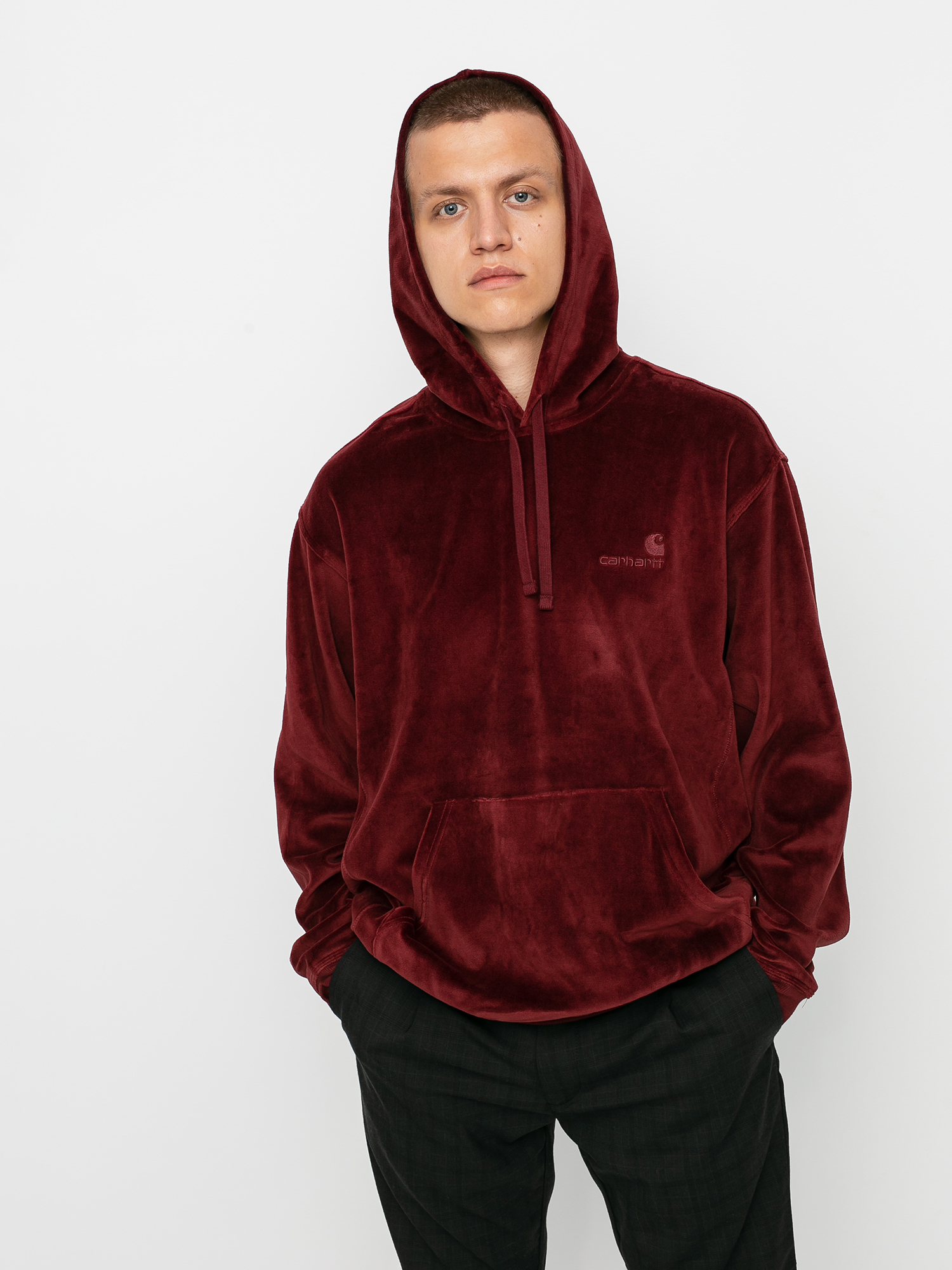 Carhartt WIP United Script HD Hoodie (bordeaux)