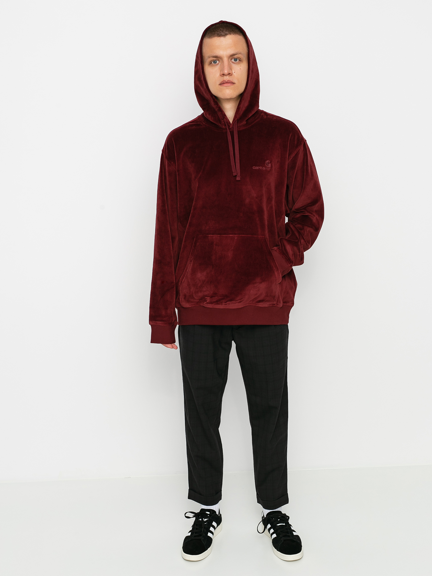 Carhartt WIP United Script HD Hoodie (bordeaux)