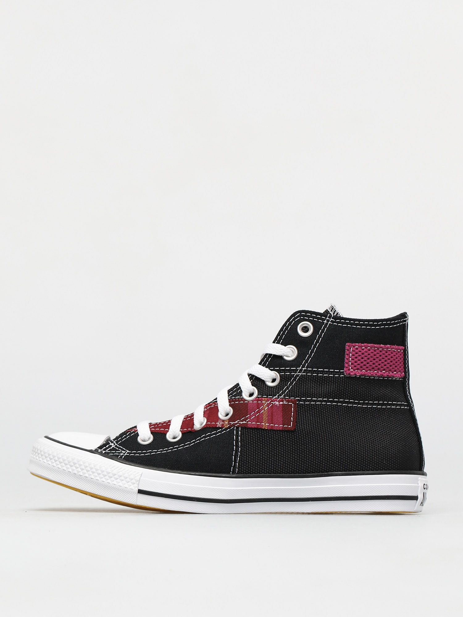 Converse Chuck Taylor All Star Patchwork High Chucks - black (black/white/ cactus flower)