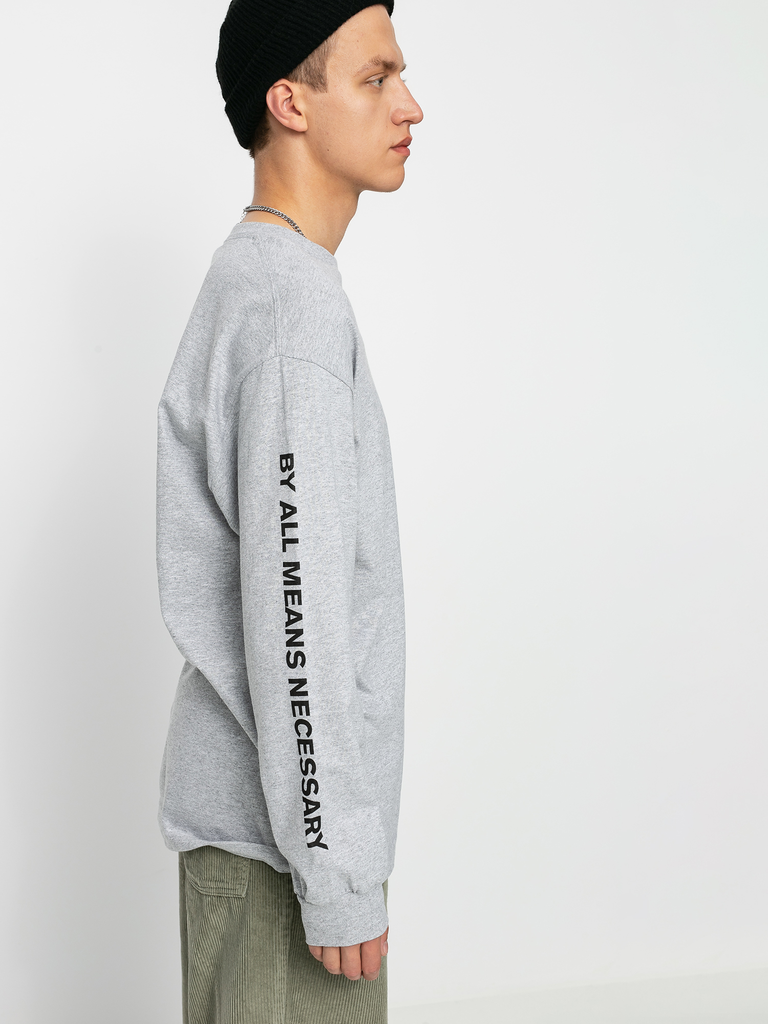 HUF Essentials TT Longsleeve (grey heather)