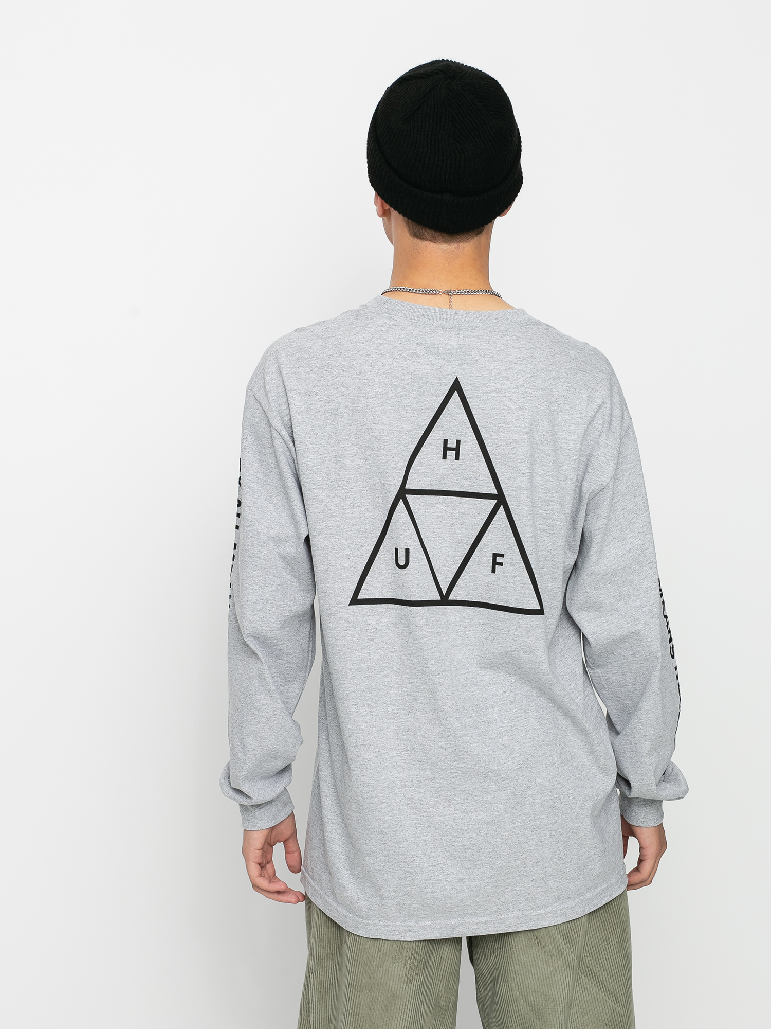 HUF Essentials TT Longsleeve (grey heather)