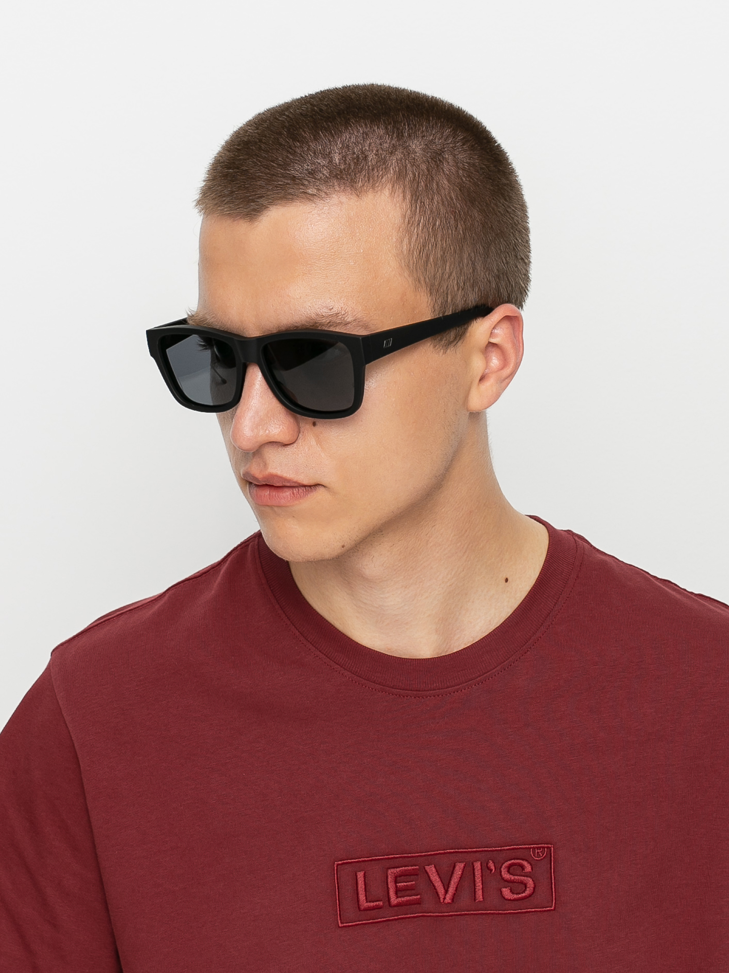 Le Specs The Force Sonnenbrille (black rubber/smoke mono polarizzed)