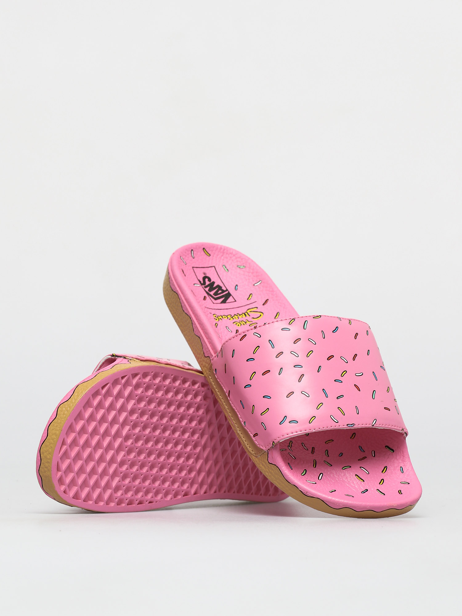 Vans x Simpsons slides , new , size 11 Vans x The Simpsons Slide On Flip-flops - pink (doughnut) main image 2