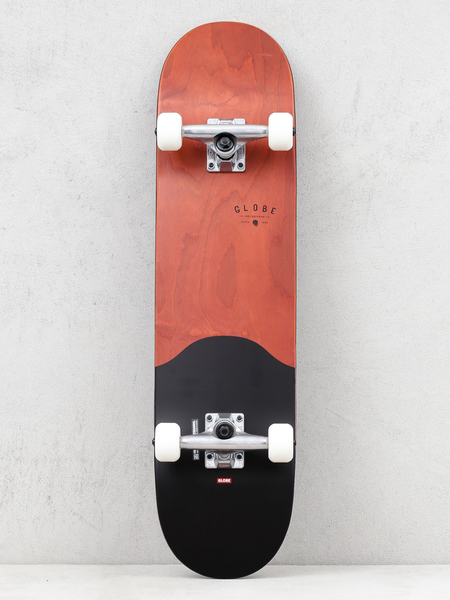 Globe G1 Argo Skateboard - brown (red maple/black)