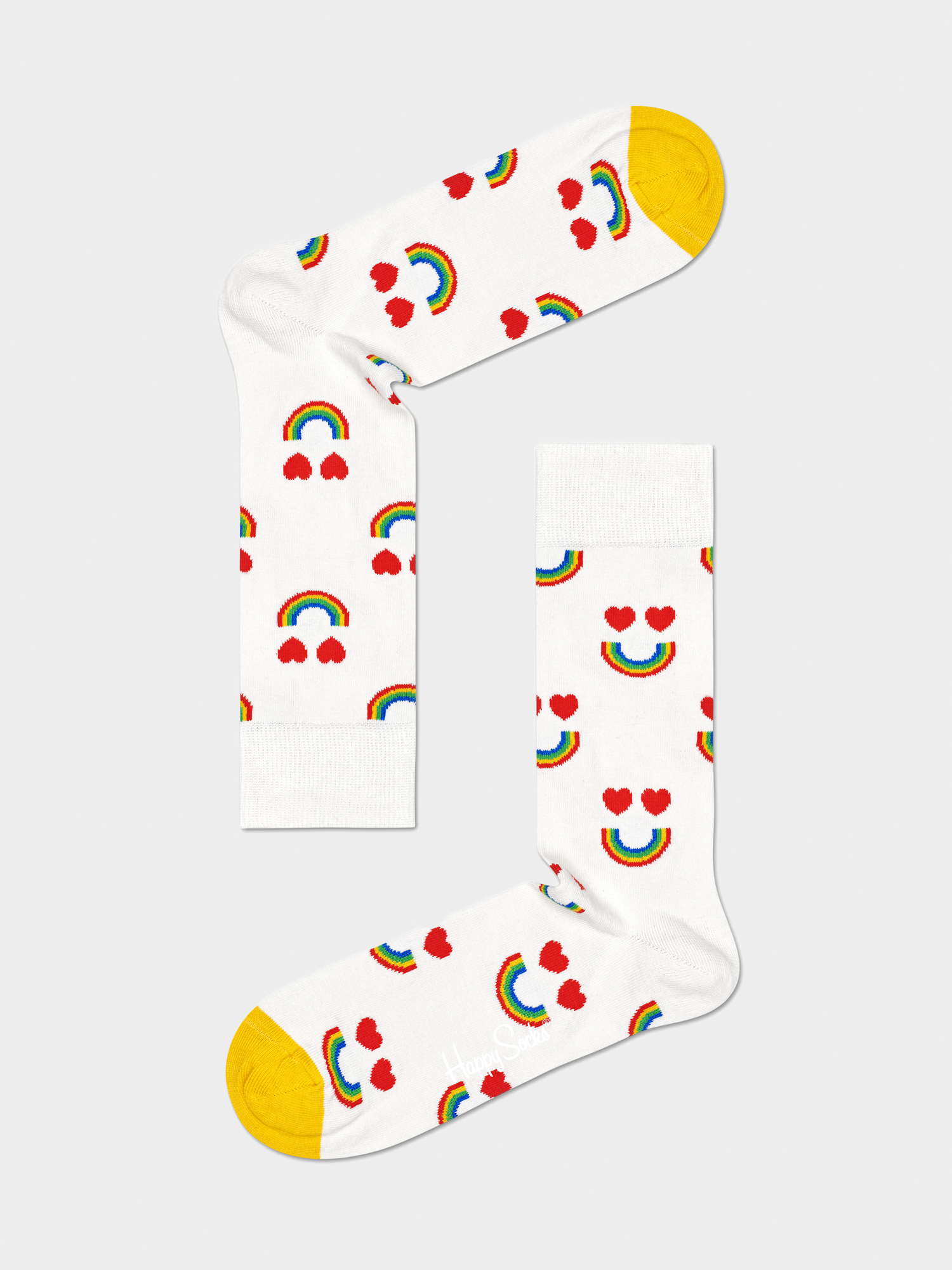 Happy Socks Happy Rainbow Socks (white/multi)