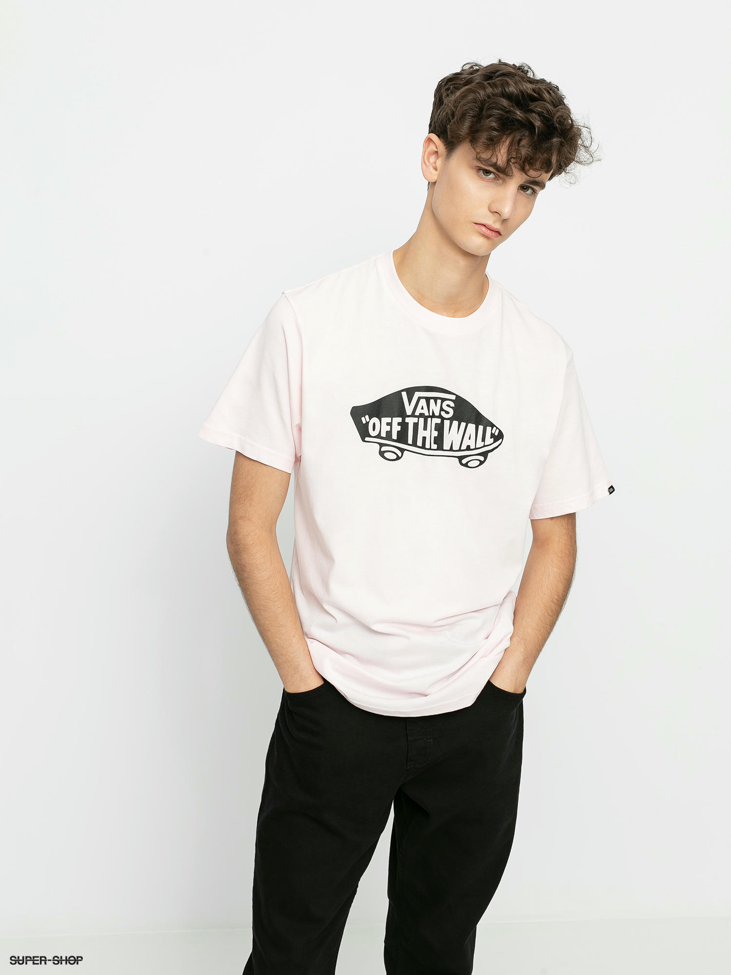 pink and black vans shirt