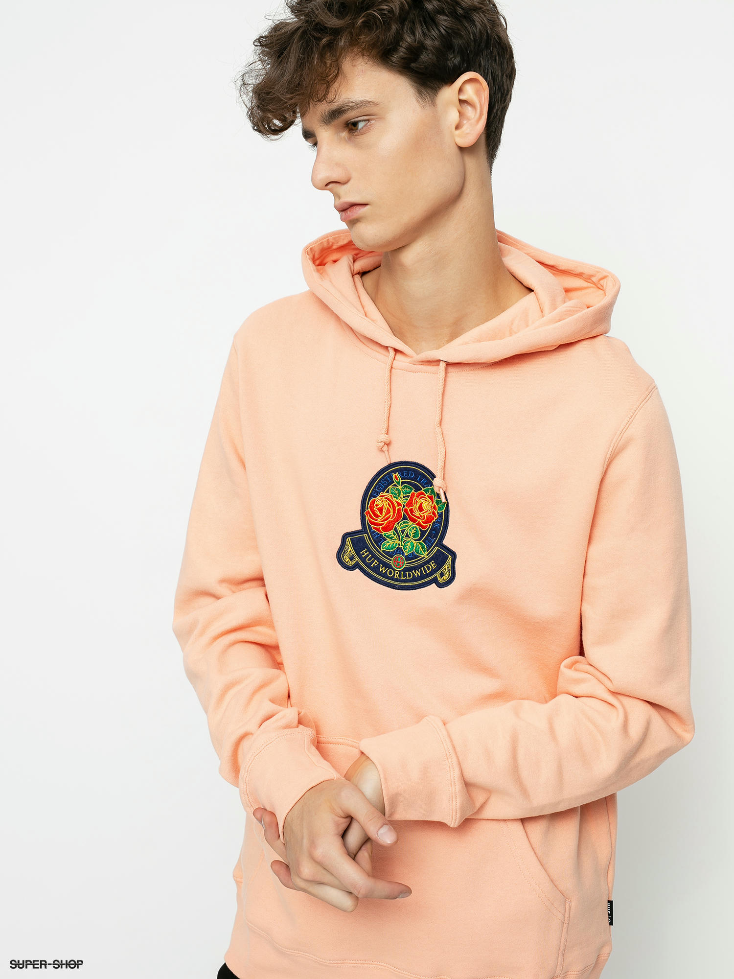 coral pink hoodie