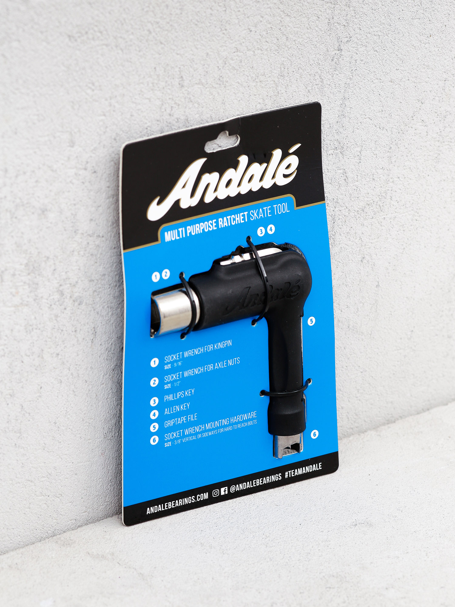 Andale Multi Purpose Ratchet Skate Tool Tool (black)