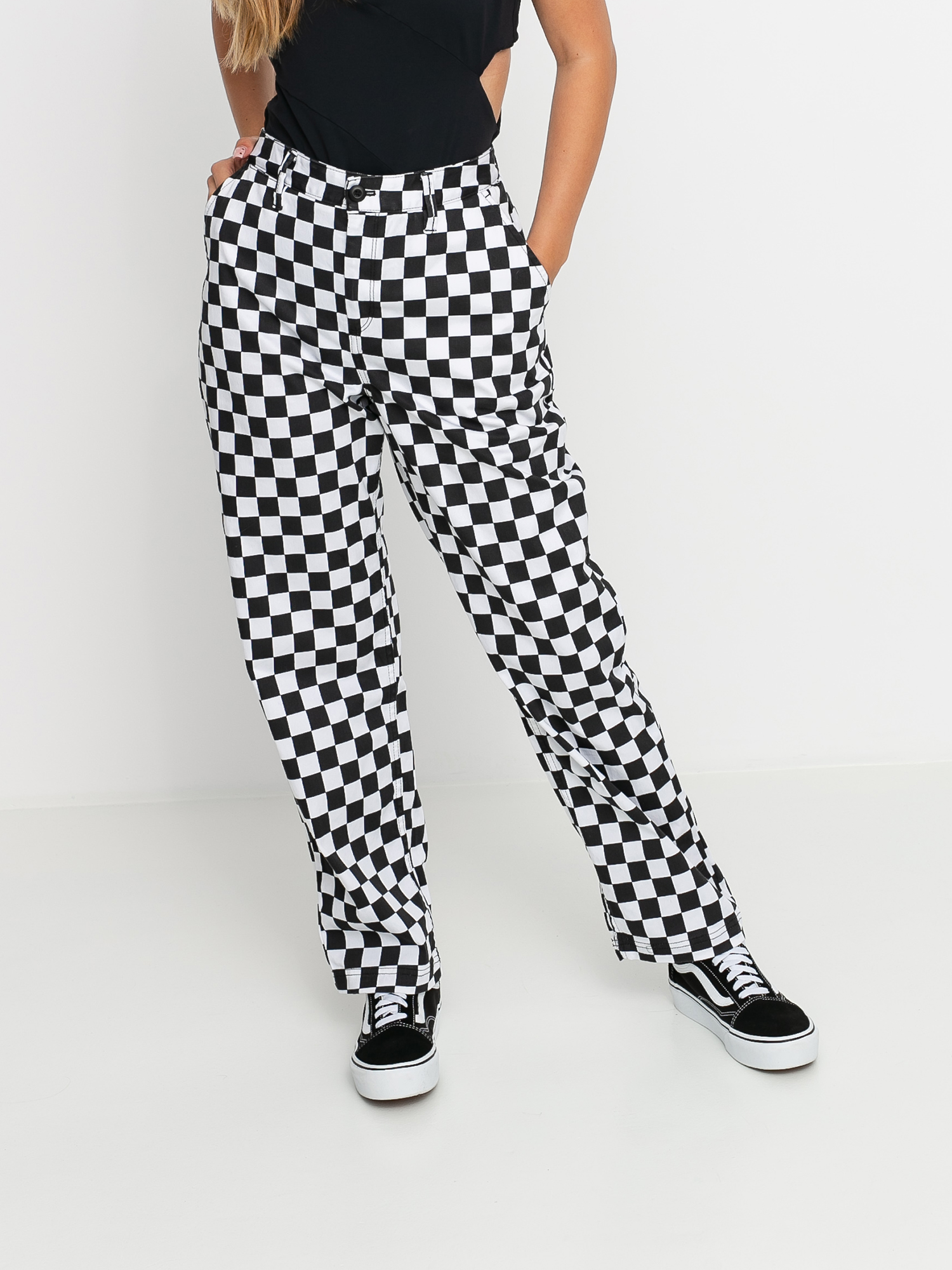 vans checkered pants mens