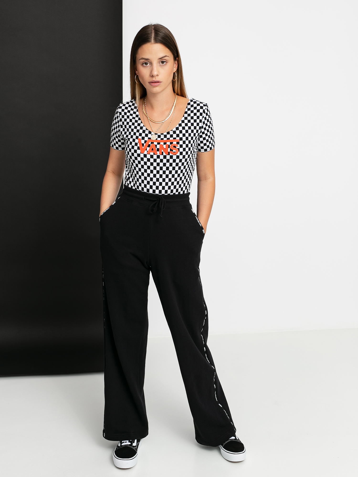 Vans Body Check V II Bodysuit Unterwäsche Wmn (checkerboard/paprika)