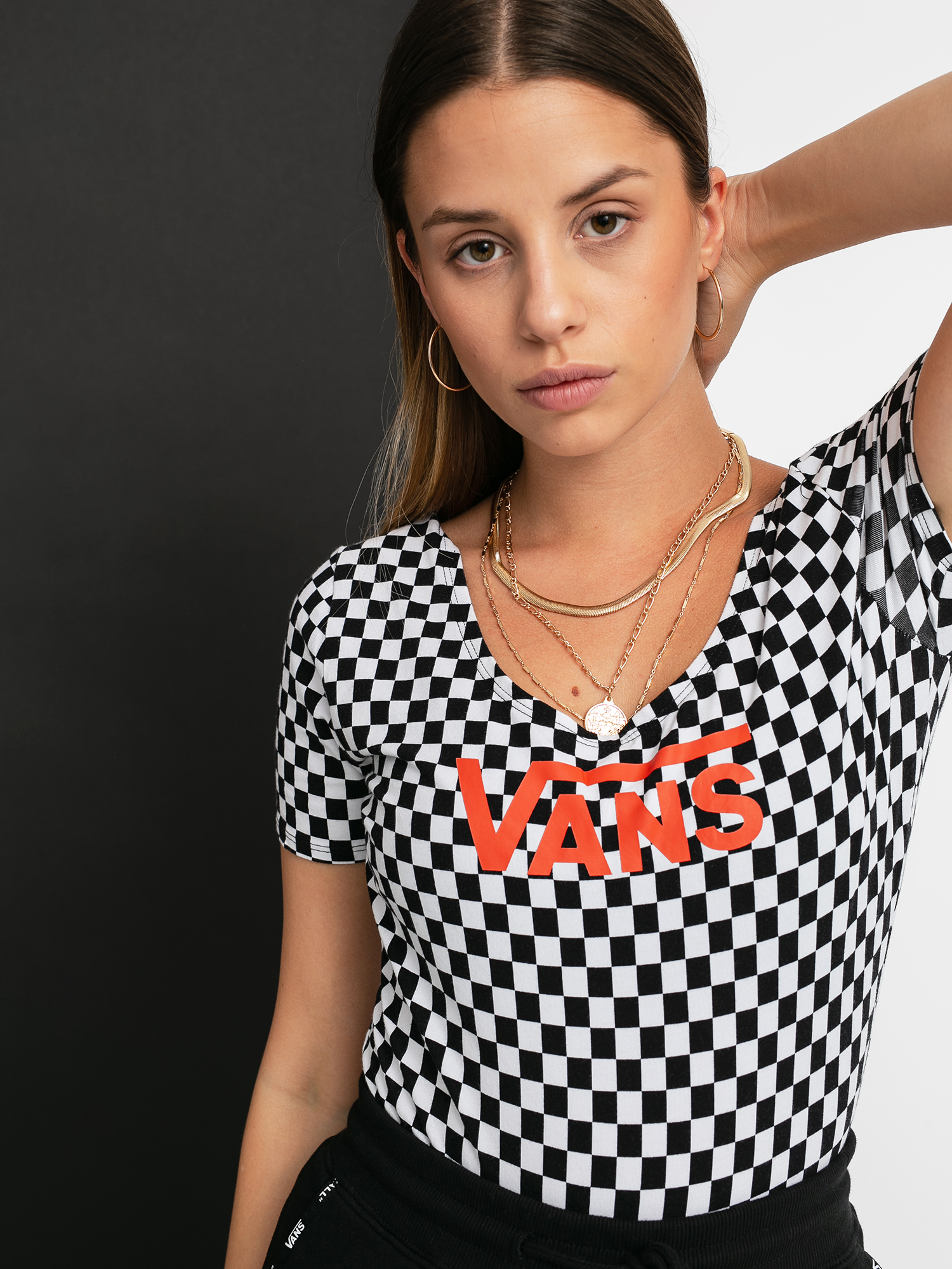 Vans Body Check V II Bodysuit Unterwäsche Wmn (checkerboard/paprika)