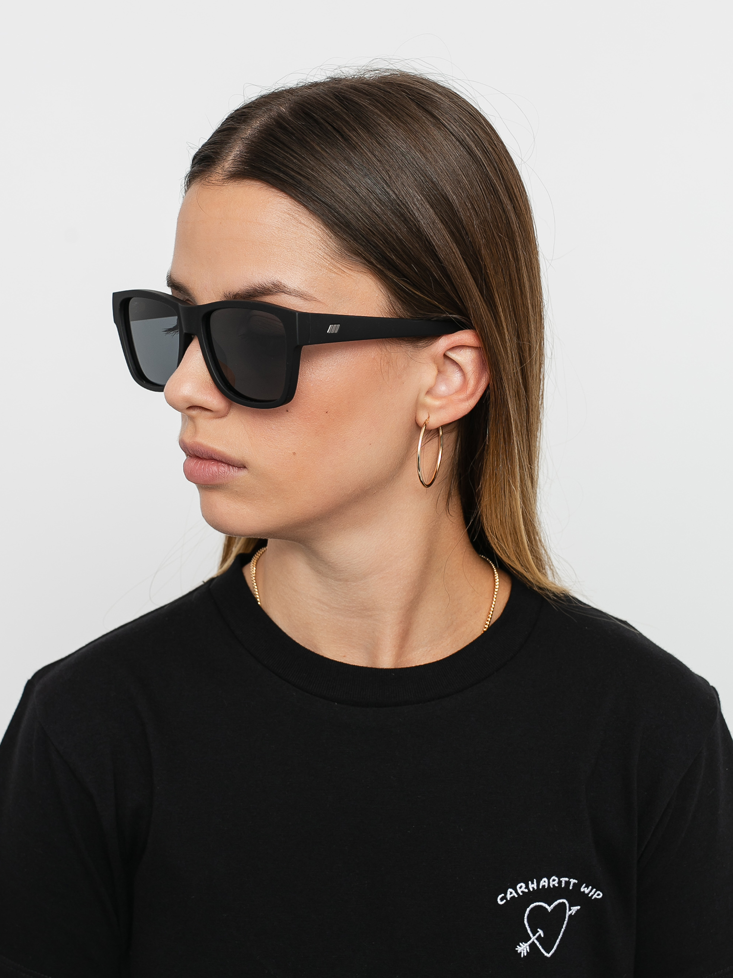 Le Specs The Force Sunglasses (black rubber/smoke mono polarizzed)