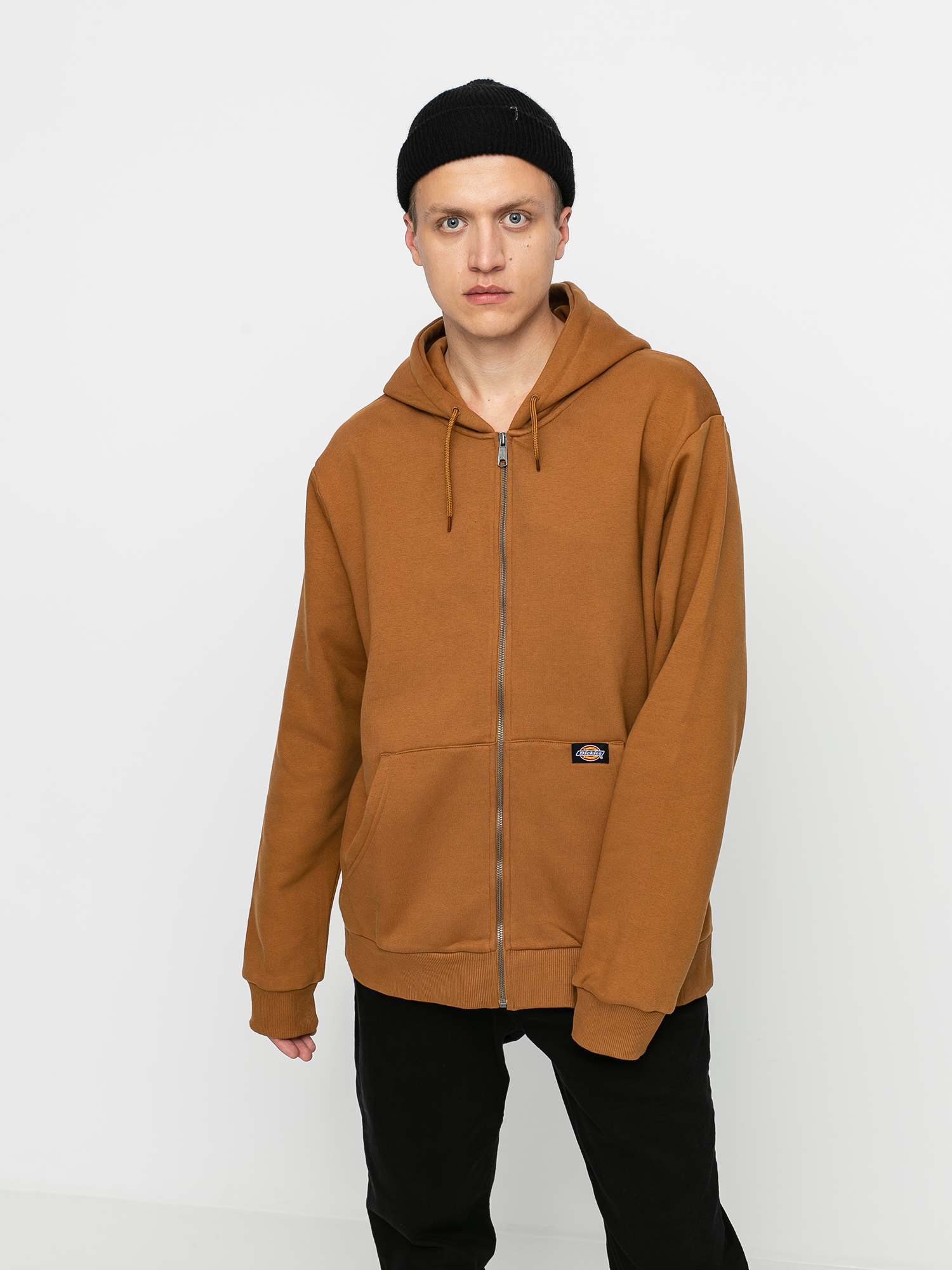 Brown Duck Dickies Brown Zip Up Hoodie Shop Dickies X Thrasher