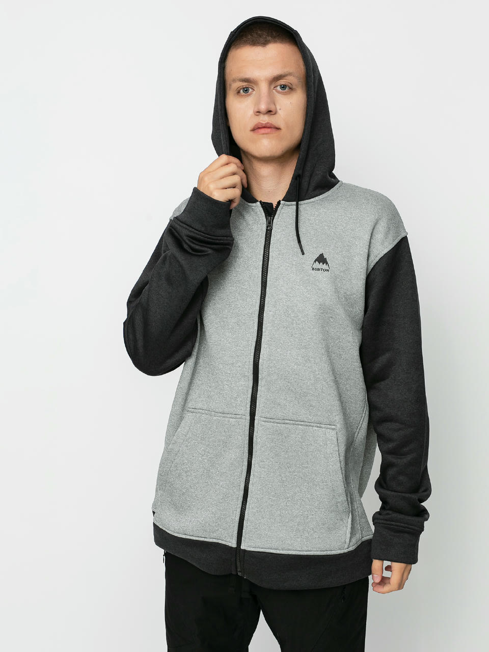 Burton Oak ZHD Active sweatshirt (gray heather/true black)