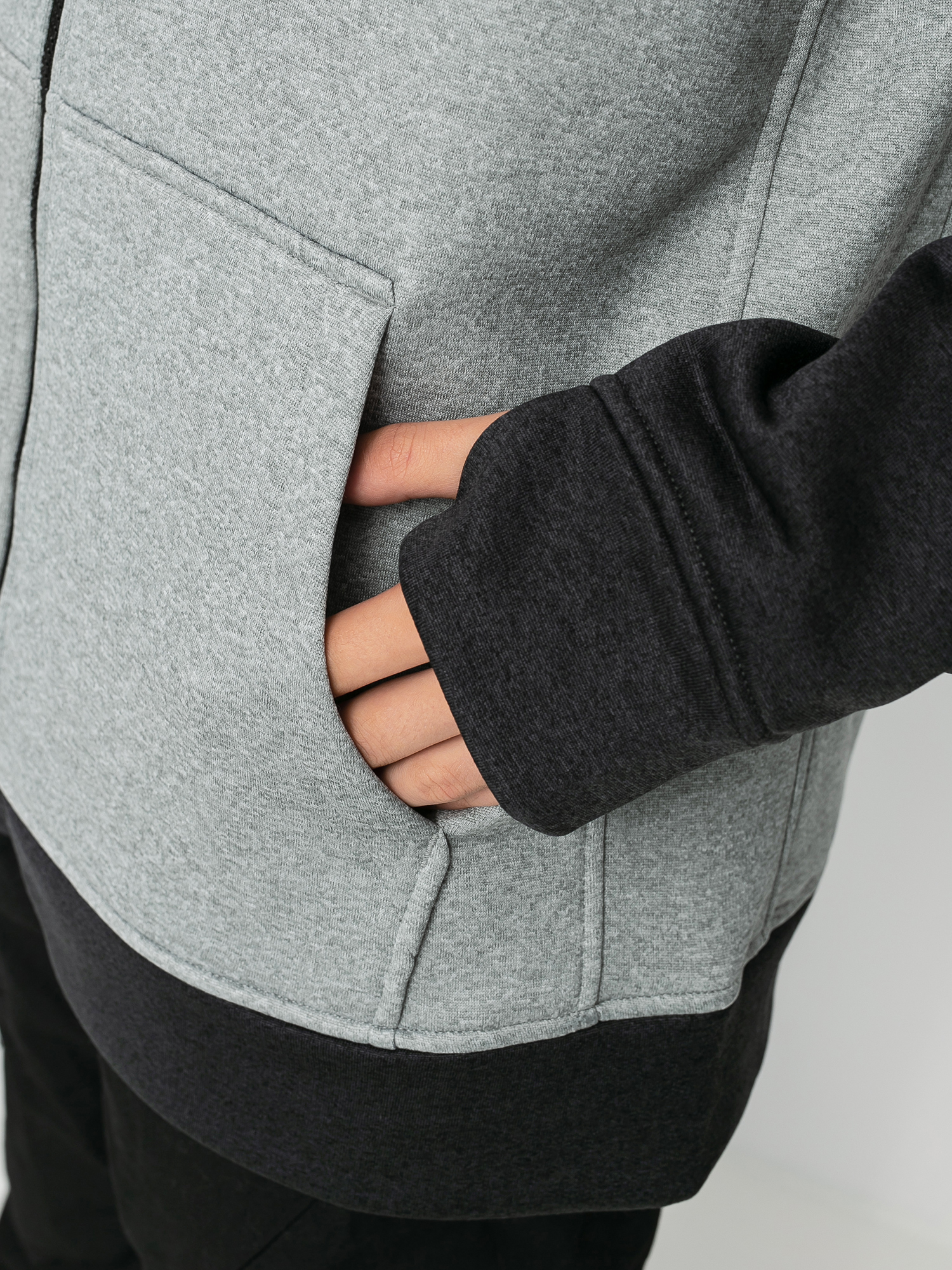 Mens Burton Oak ZHD Active sweatshirt (gray heather/true black)