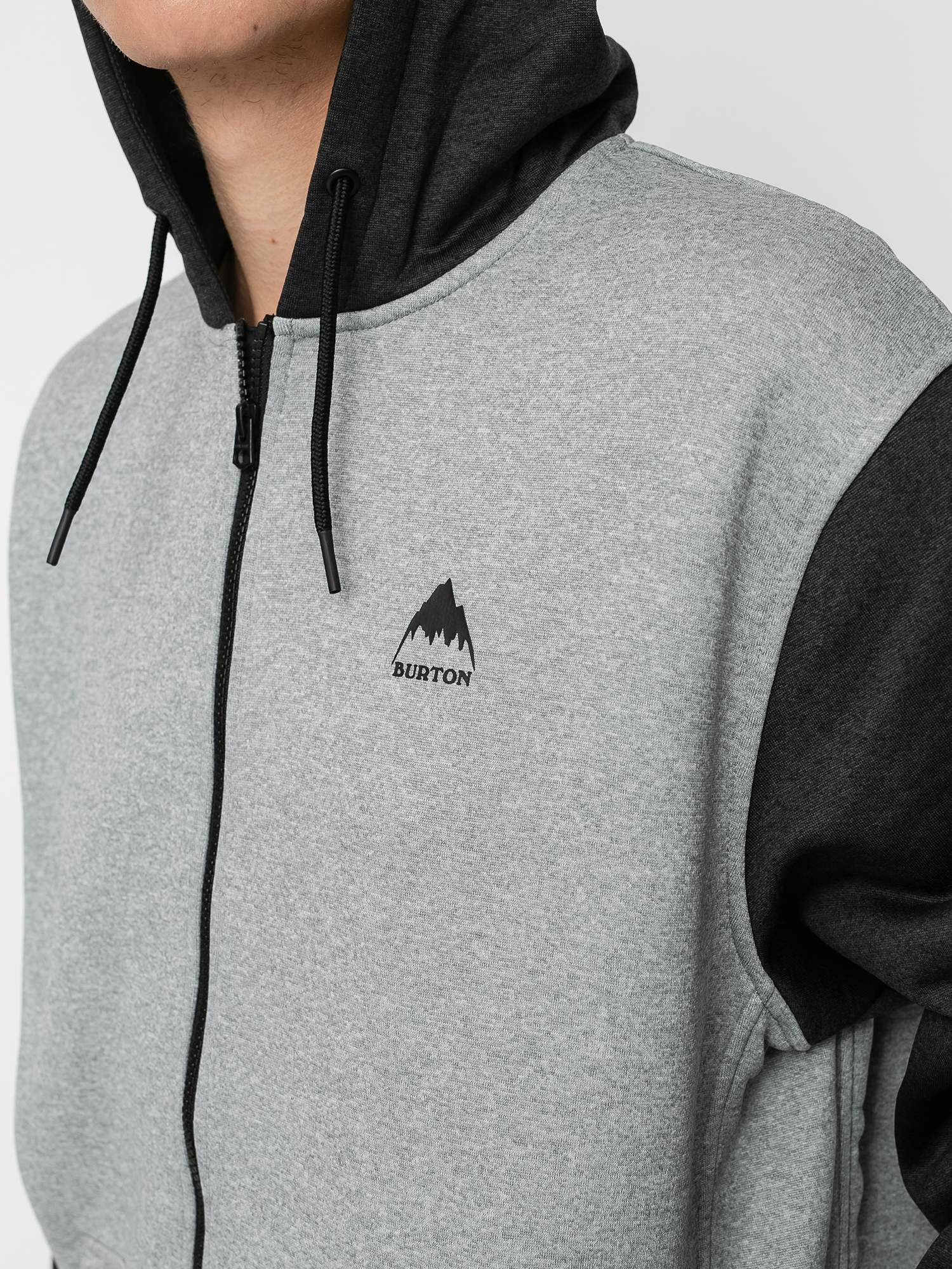 Mens Burton Oak ZHD Active sweatshirt (gray heather/true black)