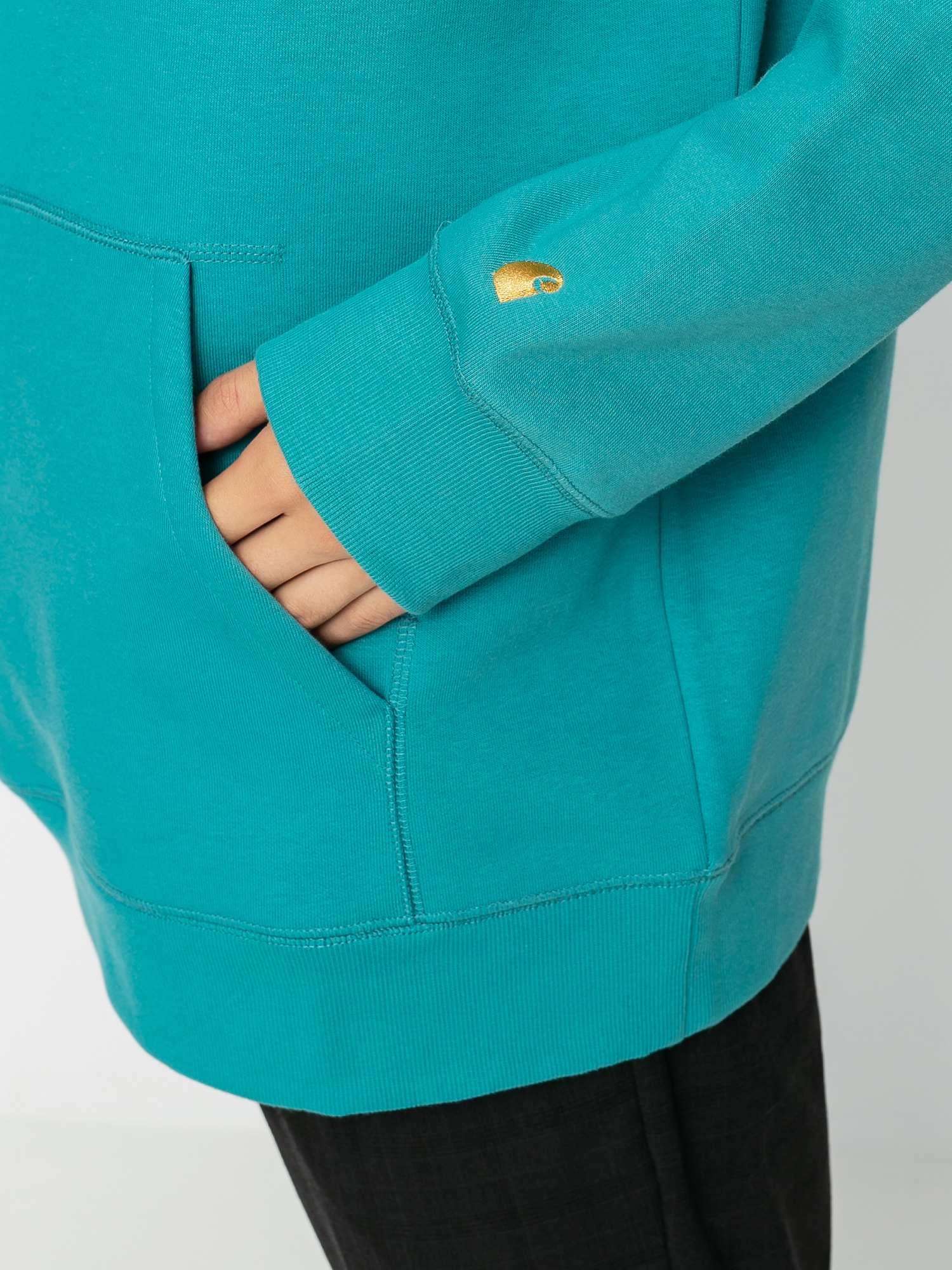 Carhartt WIP Chase HD Hoodie (frosted turquoise/gold)