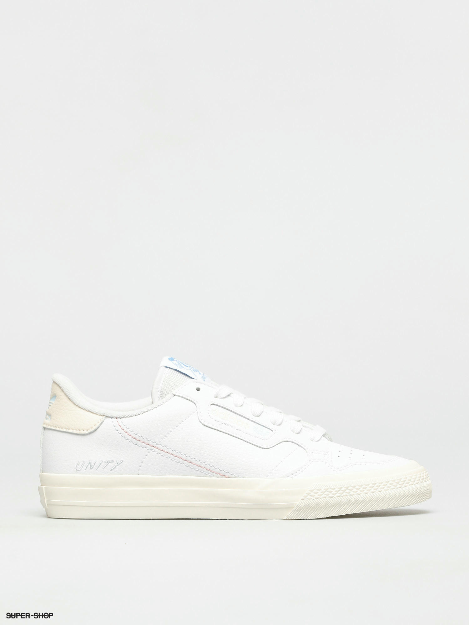 Adidas continental sale vulc white blue