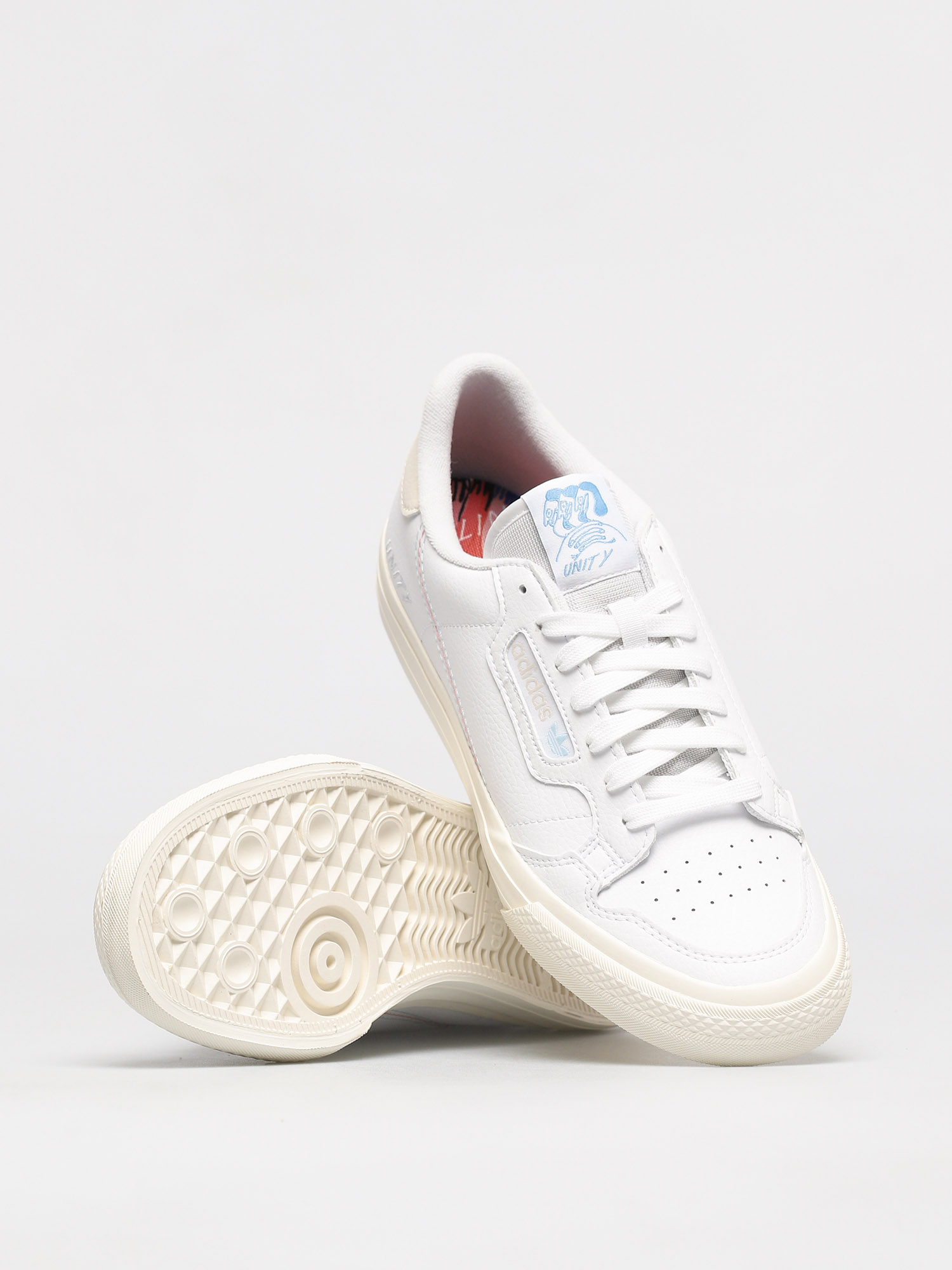 adidas Continental Vulc X Unity Schuhe (ftwwht/cwhite/ltblue)