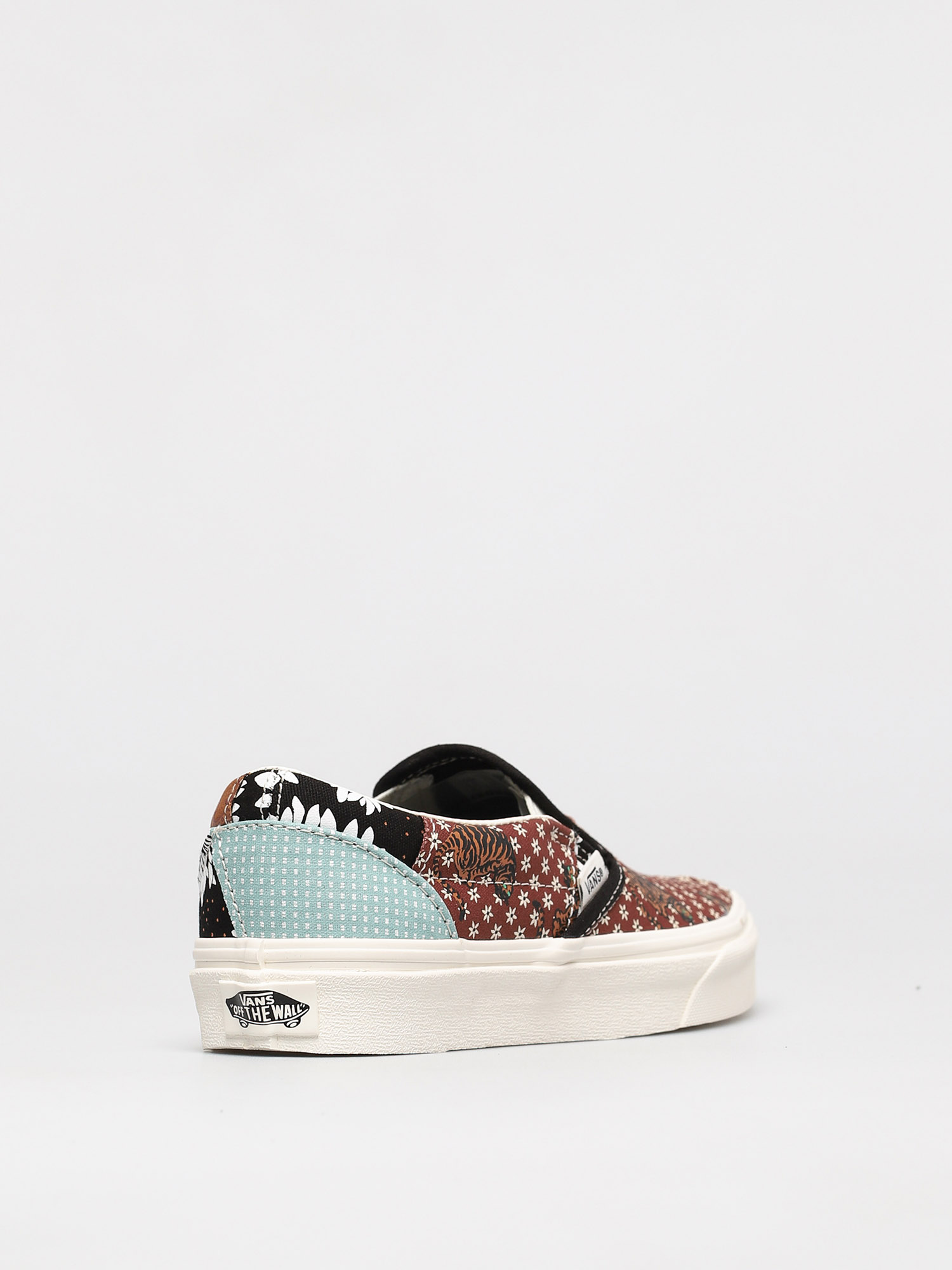 tiger print slip on shoes