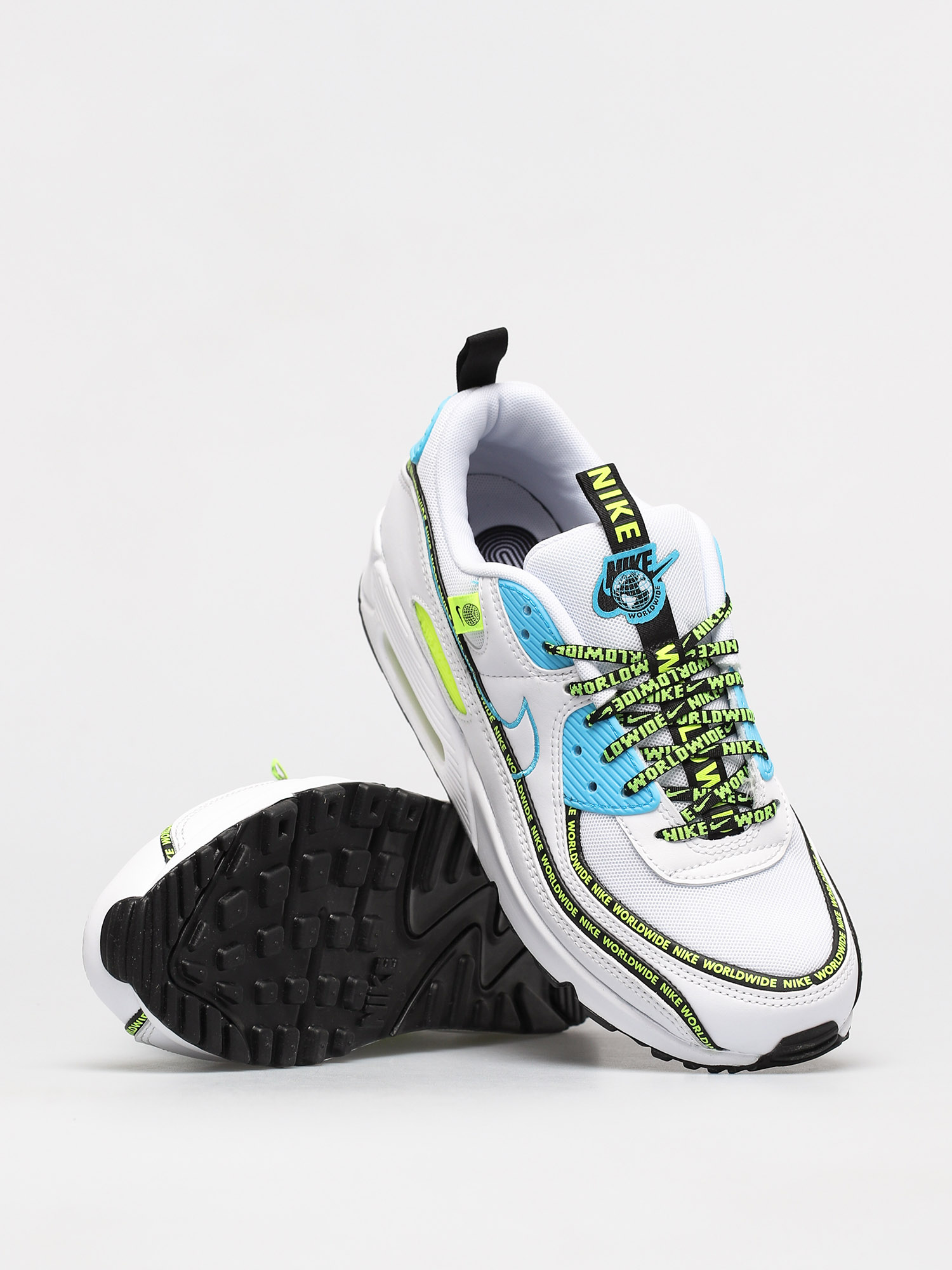 Nike Air Max 90 Se Shoes (white/blue fury black volt)