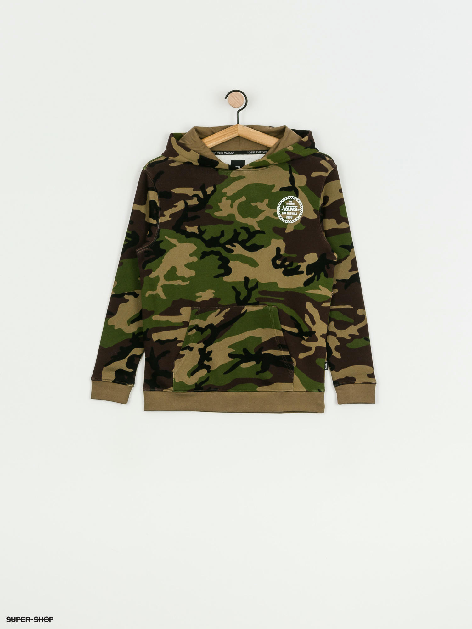 vans camo sweater