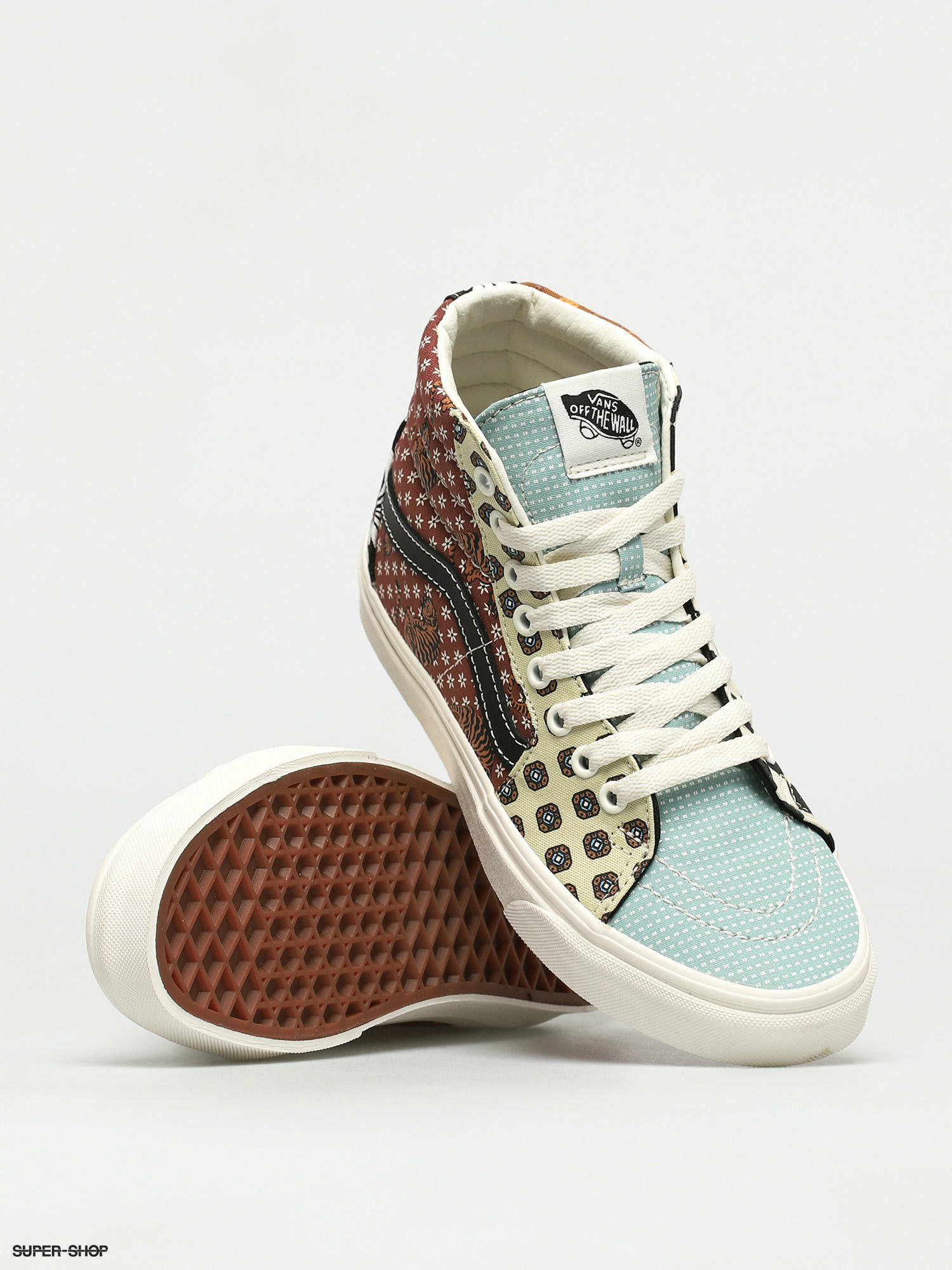 Vans Sk8 Hi Shoes (tiger patchwork 